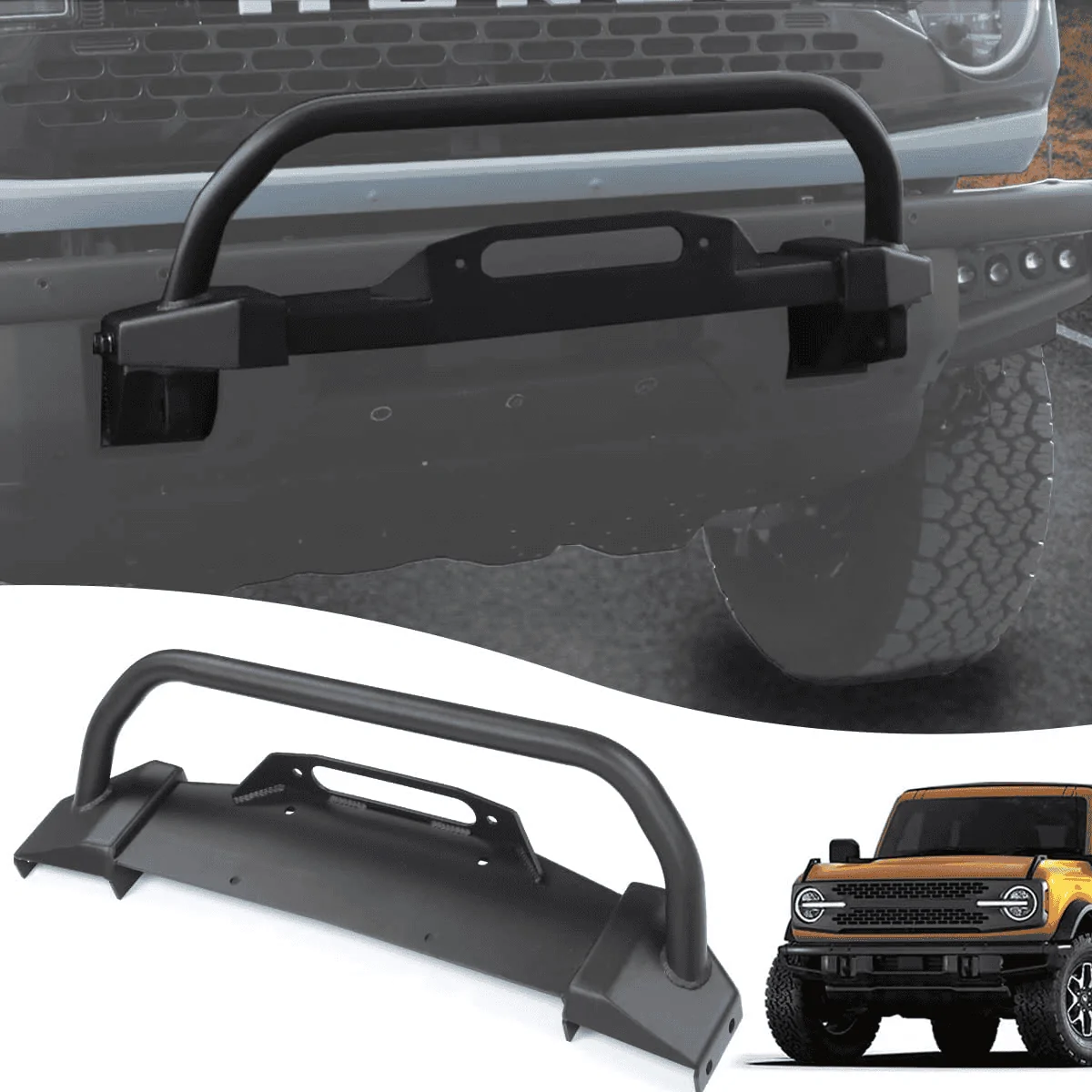 Ford Bronco Mabett Front Winch Bumpers 1659973736655