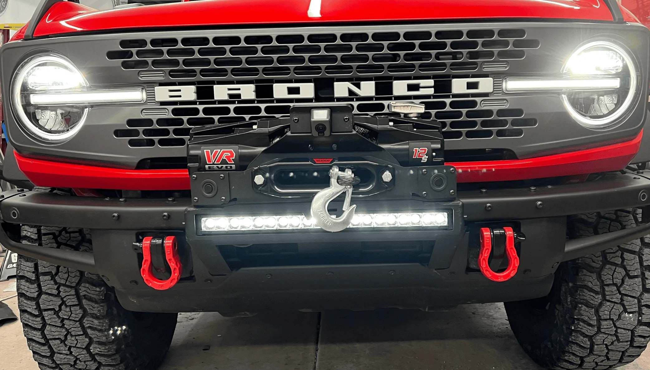 Ford Bronco RC High Winch Mount & Winch Install w/ Control Box Relocation 1660105056484