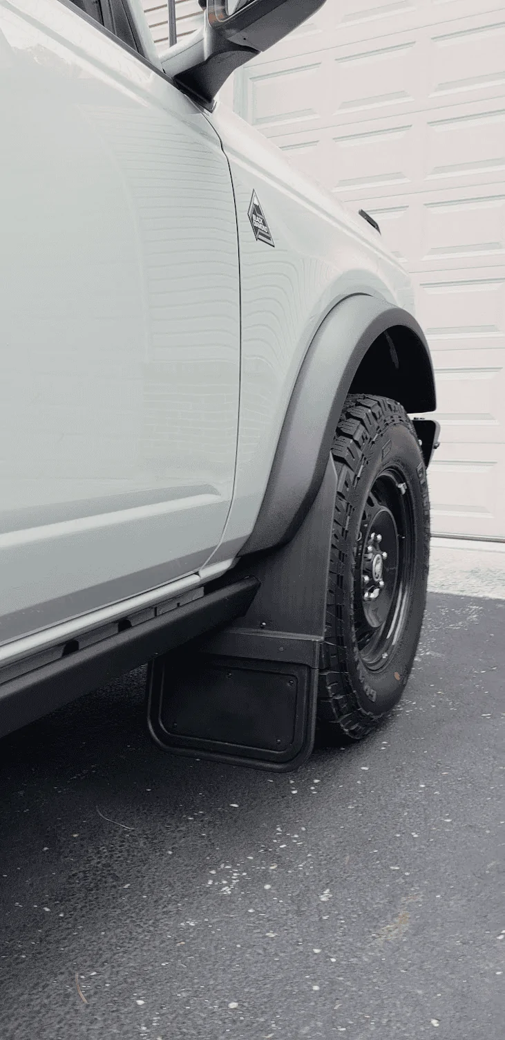 Ford Bronco Mud Flaps -- install all 4 or just the fronts? 1660131398867