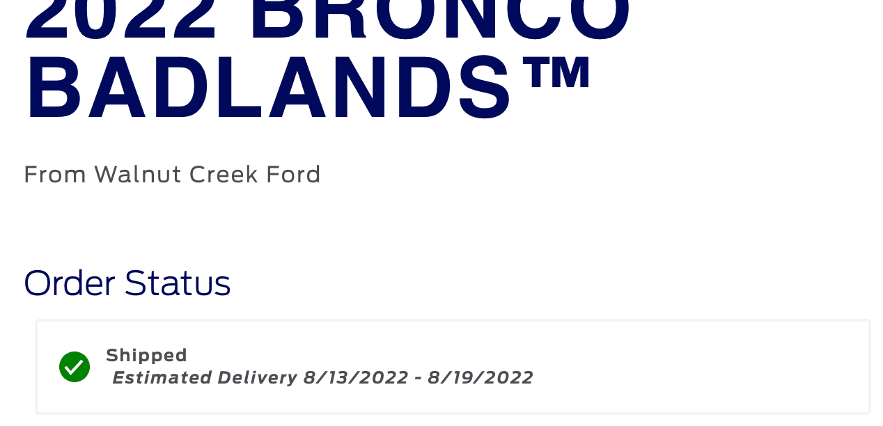 Ford Bronco 06/27/22  Build week group 1660144848329