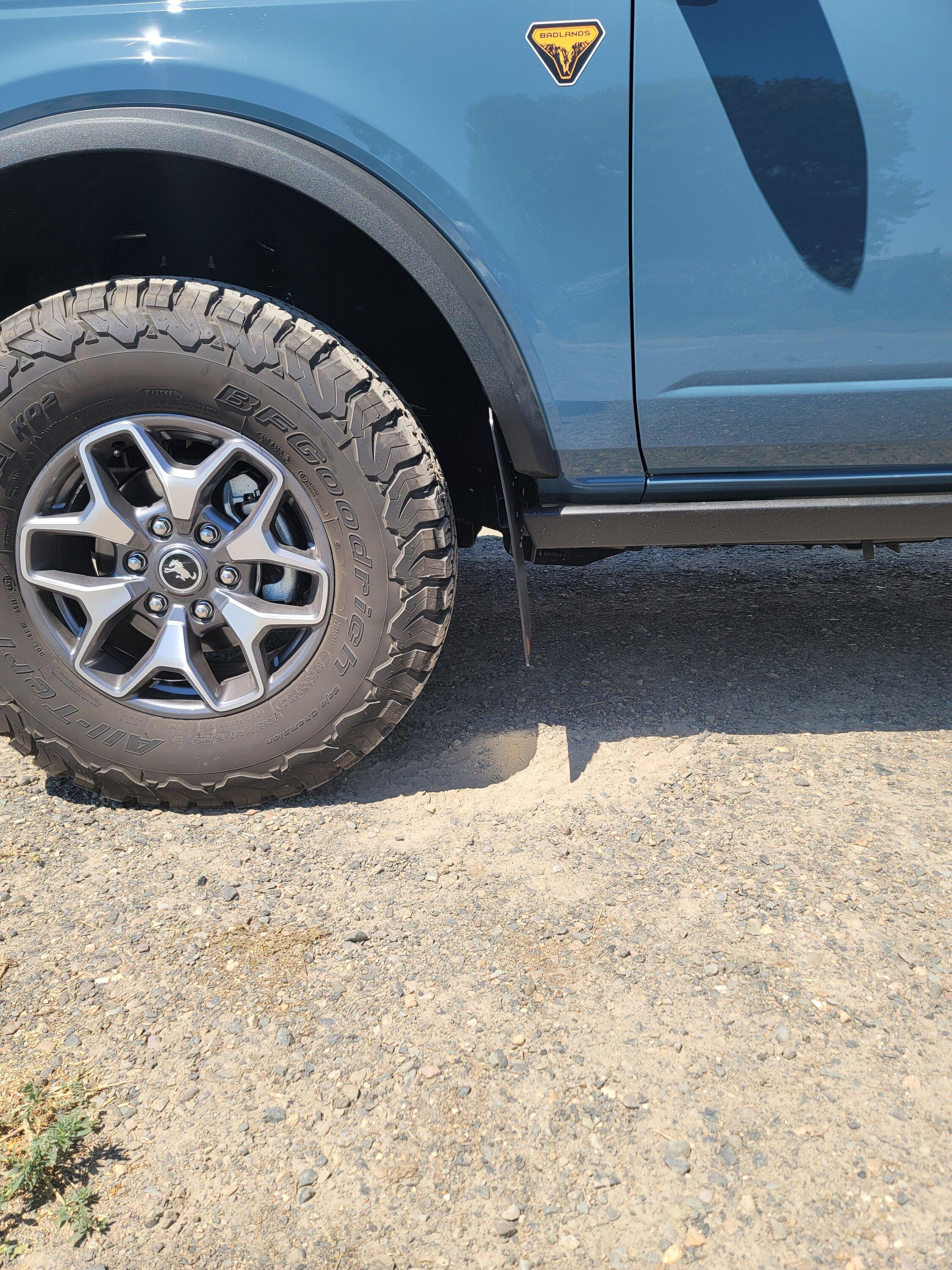 Ford Bronco Mud Flaps -- install all 4 or just the fronts? 20220806_132256