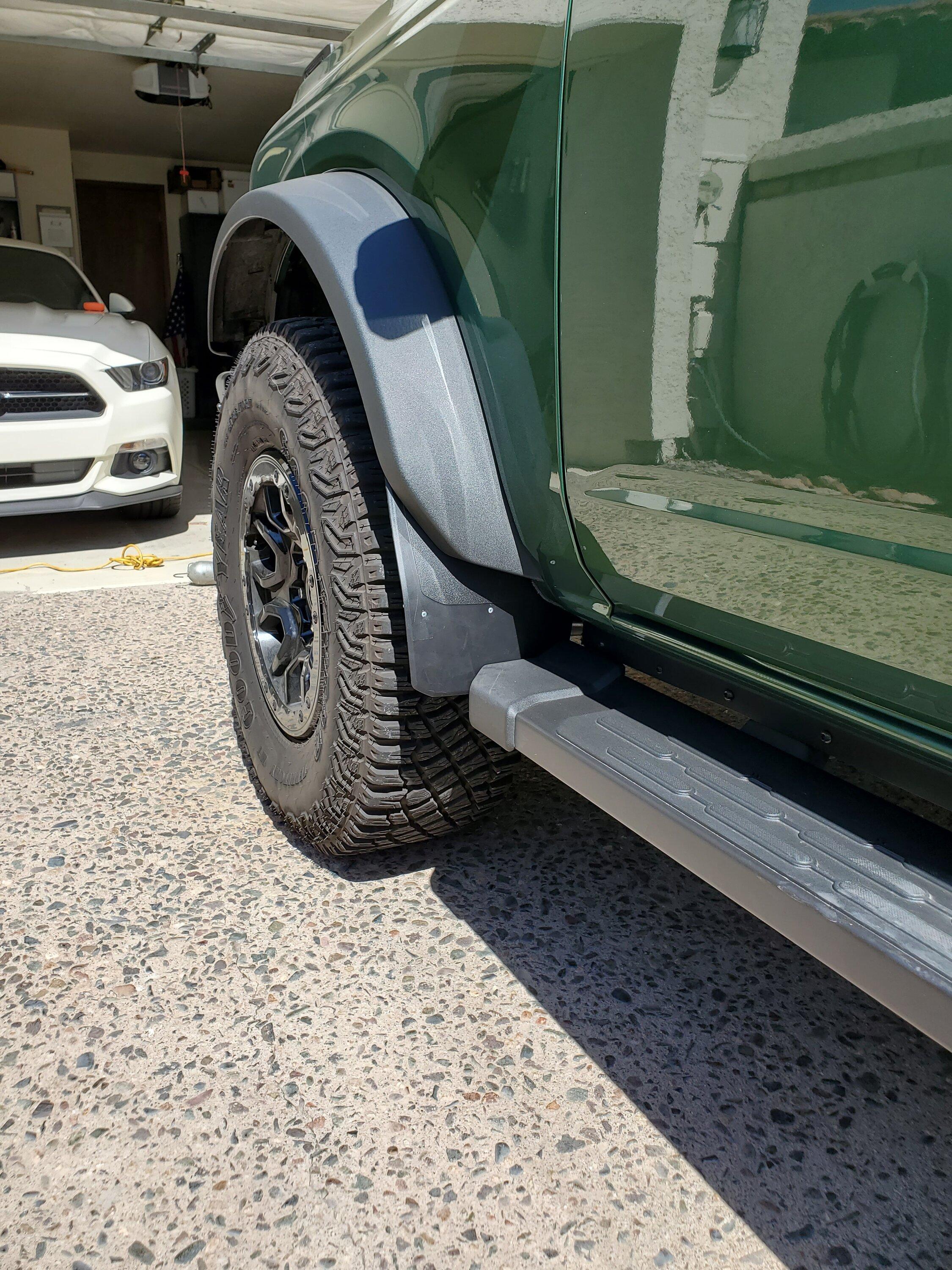 Ford Bronco Mud Flaps -- install all 4 or just the fronts? 20220508_095022