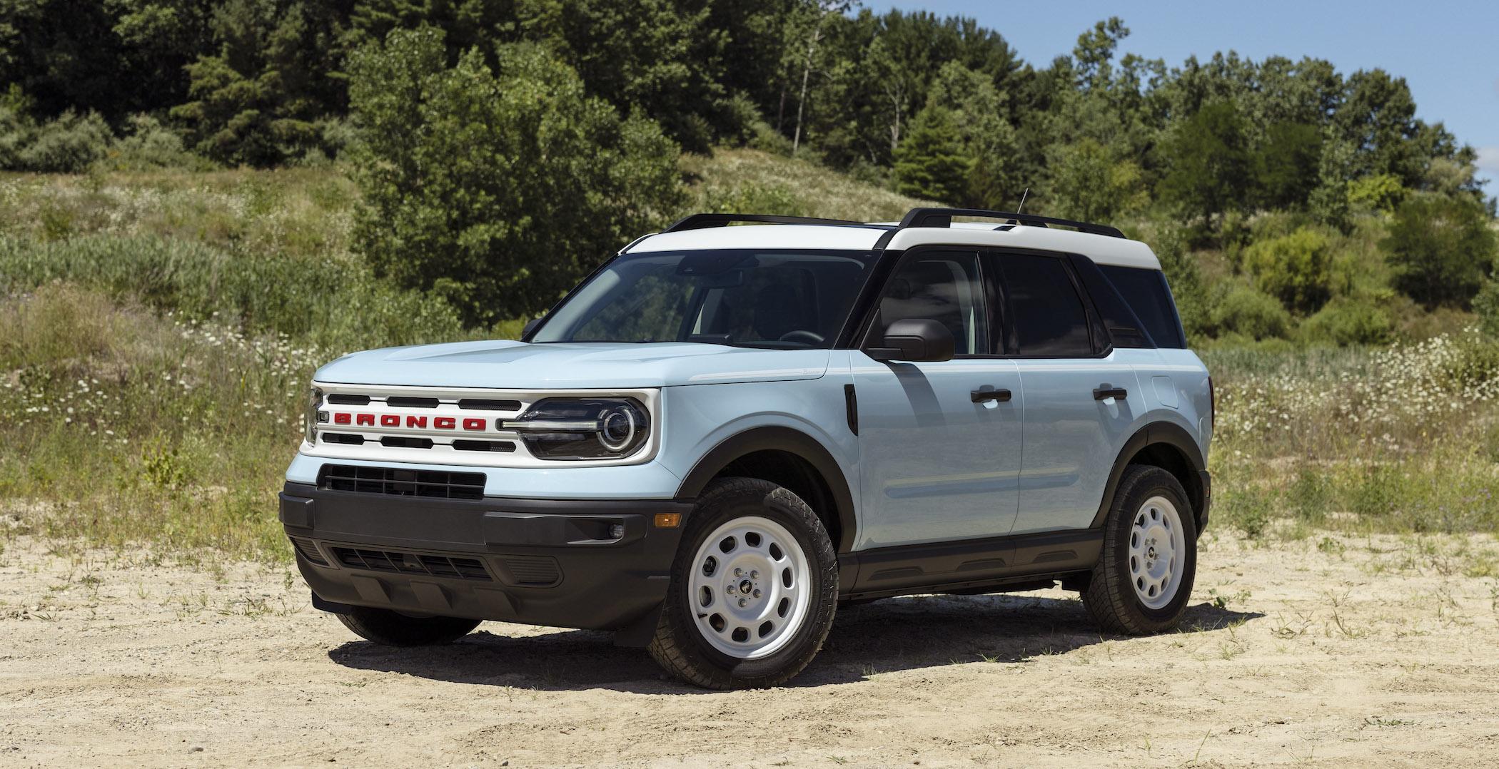 Ford Bronco 2023 Bronco Heritage Edition Revealed! 1,966 Heritage Limited Edition (Badlands) Units to be Produced. Unlimited (Big Bend) Heritage Editions 2023 Bronco Sport Heritage Edition_Robin's Egg Blue_06