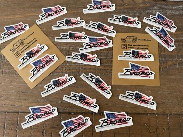 Ford Bronco New Bronco USA Stickers IMG_8923