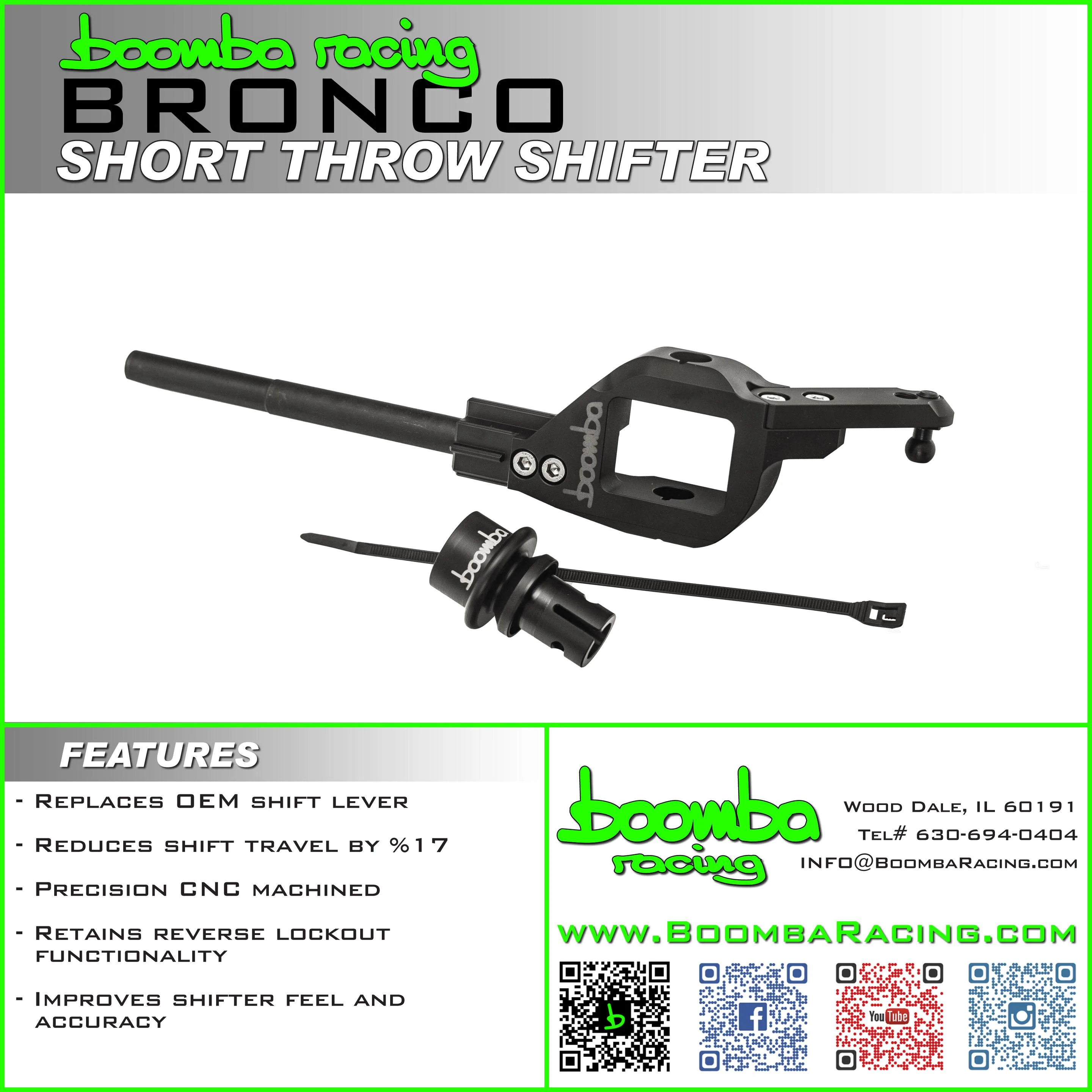 Ford Bronco Boomba Racing Bronco Short Throw Shifter Now Available! Bronco_STS
