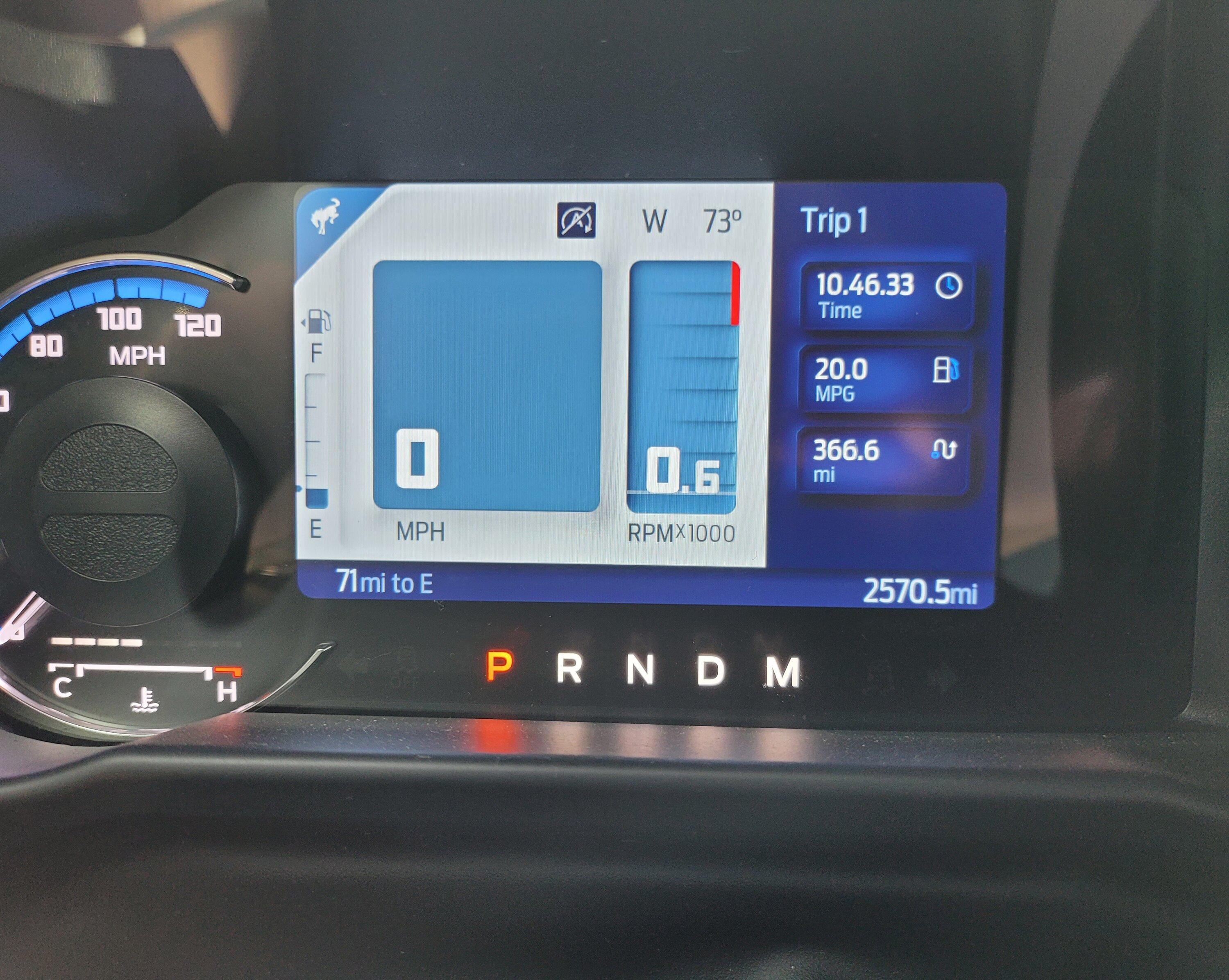 Ford Bronco 20 mpg in a Wildtrak 20220812_122535