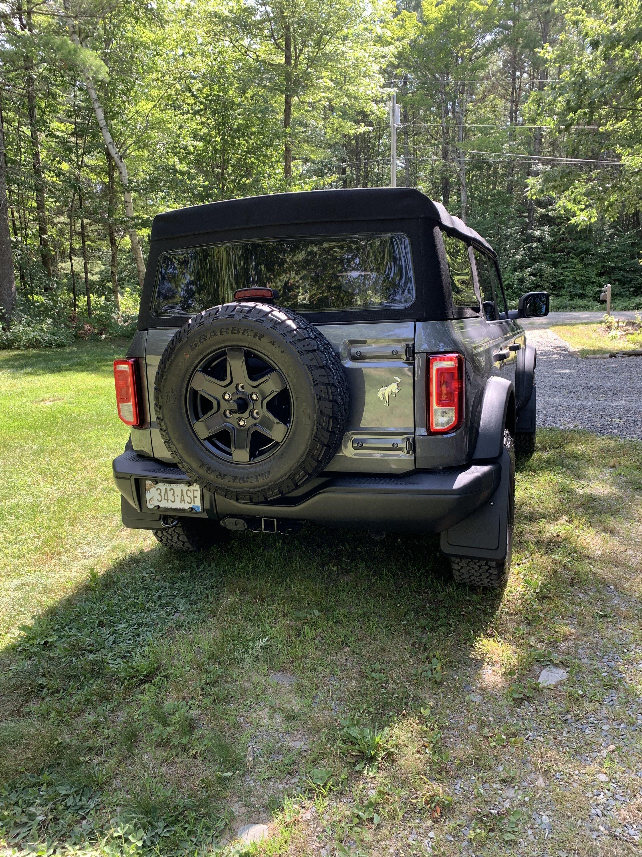Ford Bronco Mabett front mud flaps installed 67600365-4DD6-4B56-BE38-C453A74B590F