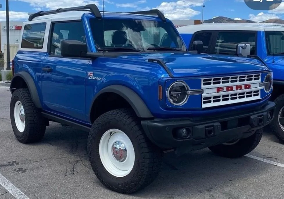 Ford Bronco Bronco grille concept: body colored headlight surround bronco grille concept 1