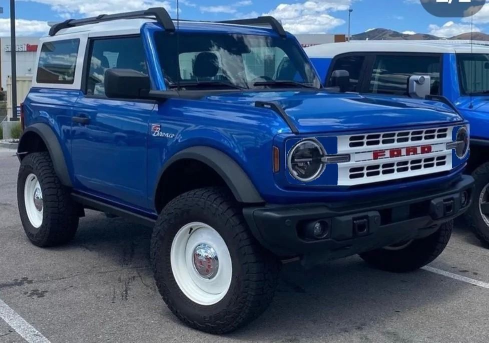 Ford Bronco Bronco grille concept: body colored headlight surround bronco grille concept 2