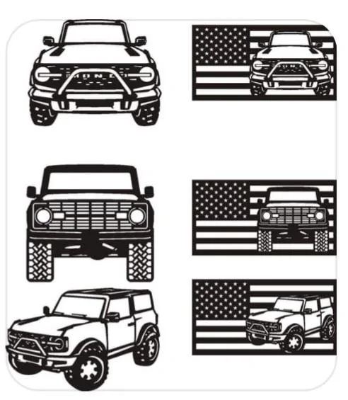 Ford Bronco 6th Gen Bronco CNC Cut Files 2-Door Bronco -1