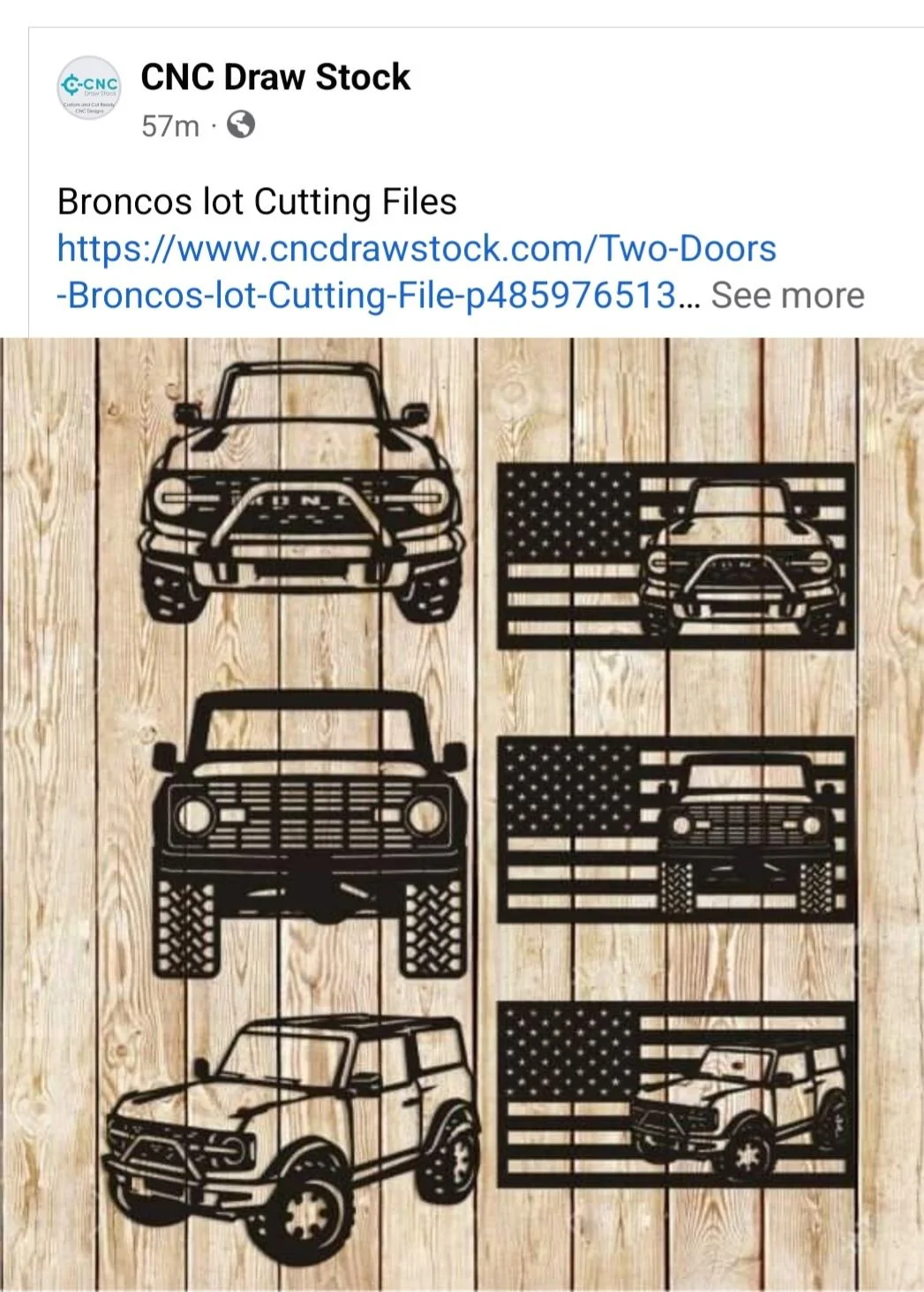 Ford Bronco 6th Gen Bronco CNC Cut Files 2-Door Bronco - 3
