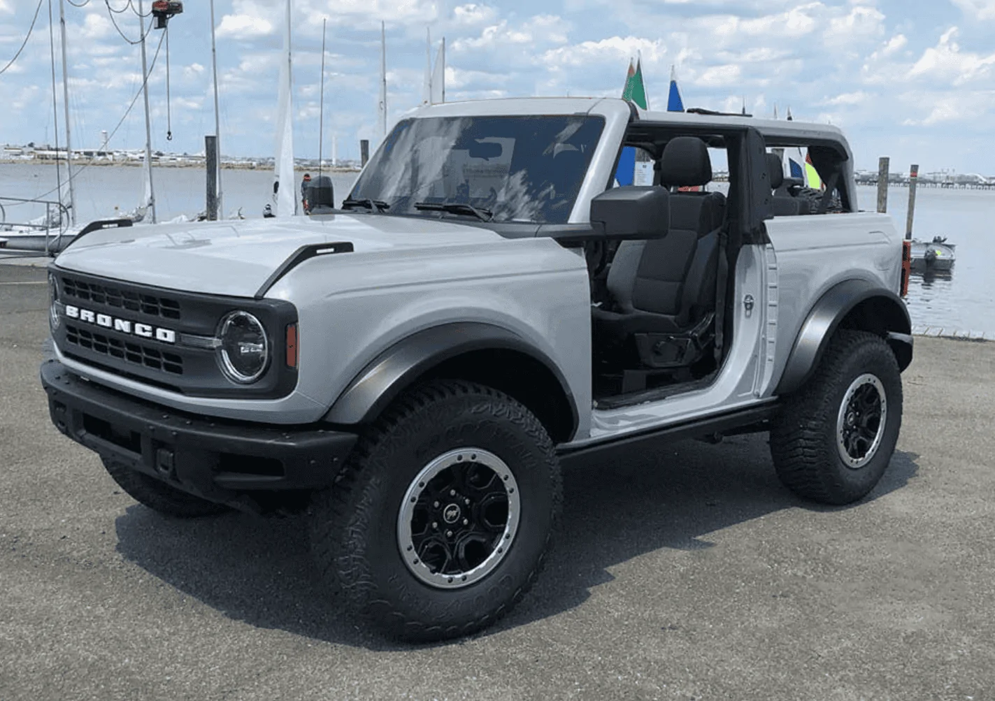 Ford Bronco Iconic Silver Paint Thread silver bronco