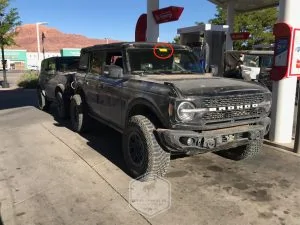 Ford Bronco Sasquatch package with 2.3L + manual transmission Bronco - testing underway! 2.3L Manual Sasquatch Package 2021 Bronco 2