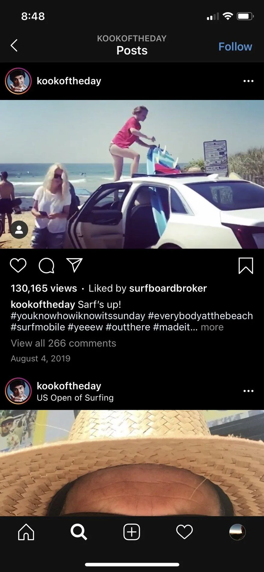 Ford Bronco surfboard in a 2 door FBA546C6-F98B-4E69-A6F2-793A79E83899