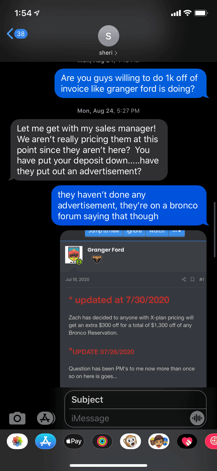 Ford Bronco Okc/OK check in? A9461A81-837C-445E-9239-FE77F16E1722