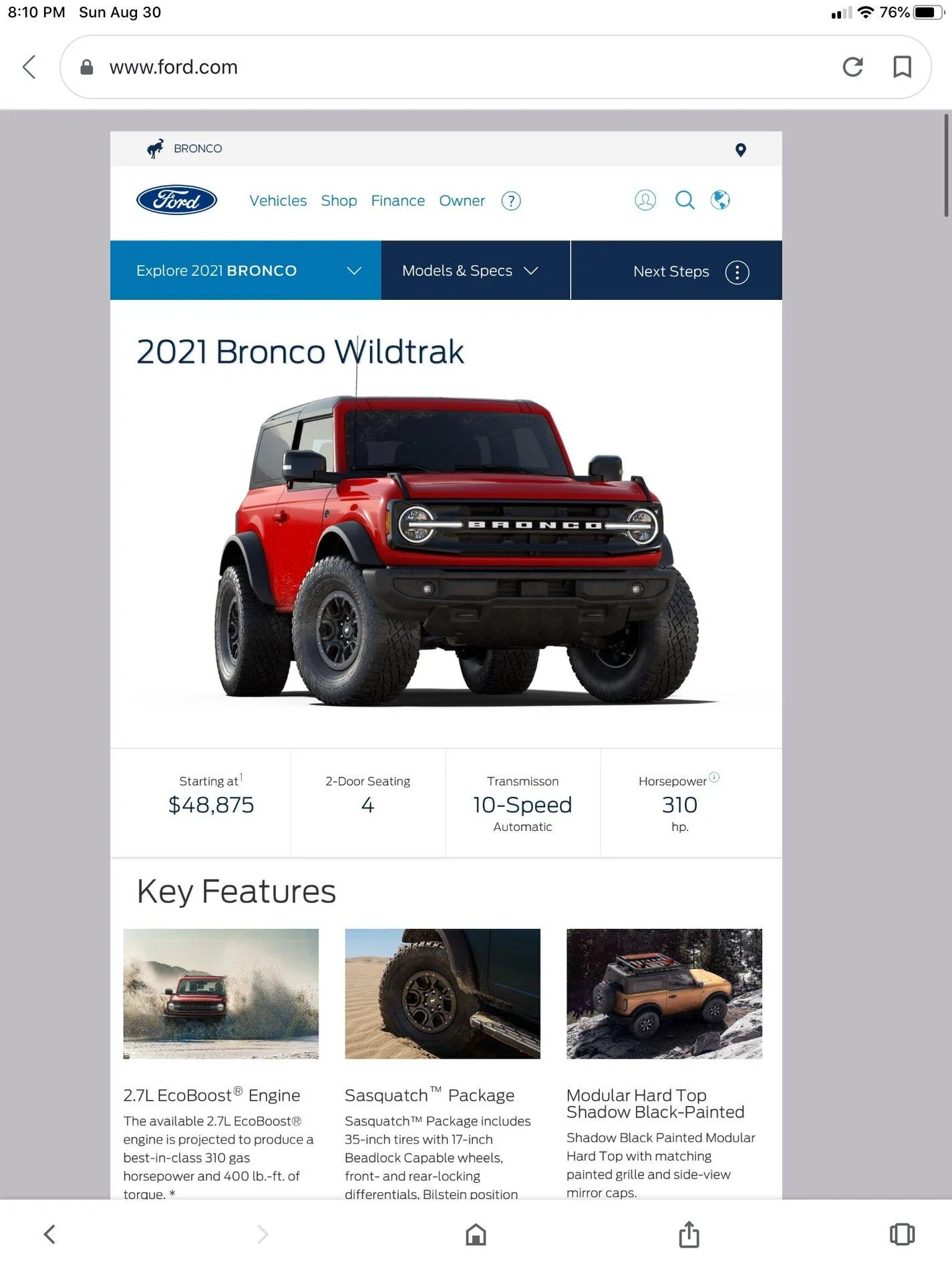Ford Bronco Wildtrak Bronco Thread A8564560-AACD-428B-913F-CADD709CCAE3