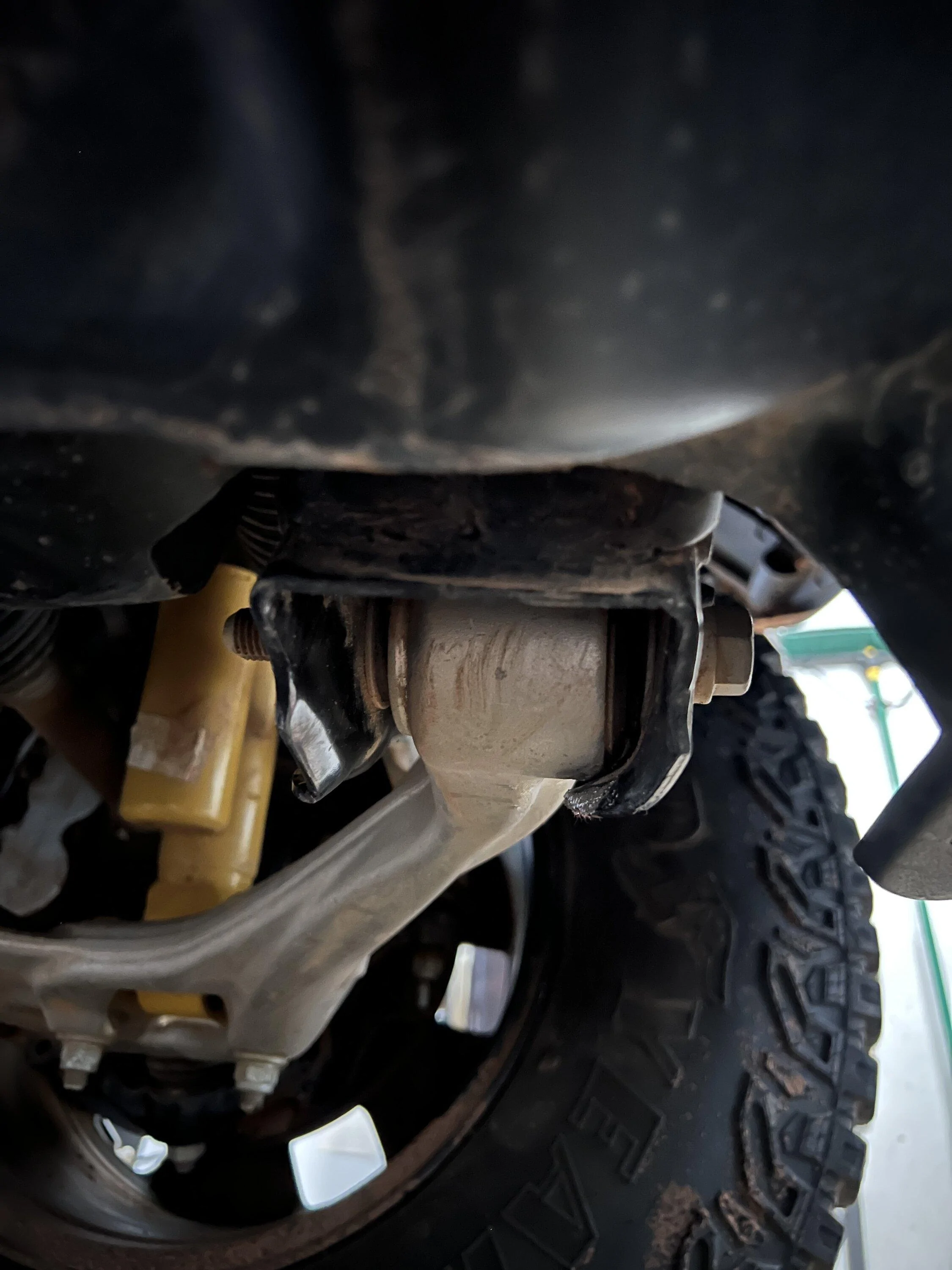 Ford Bronco Lower Control Arm Joint Frame Bent IMG_1995