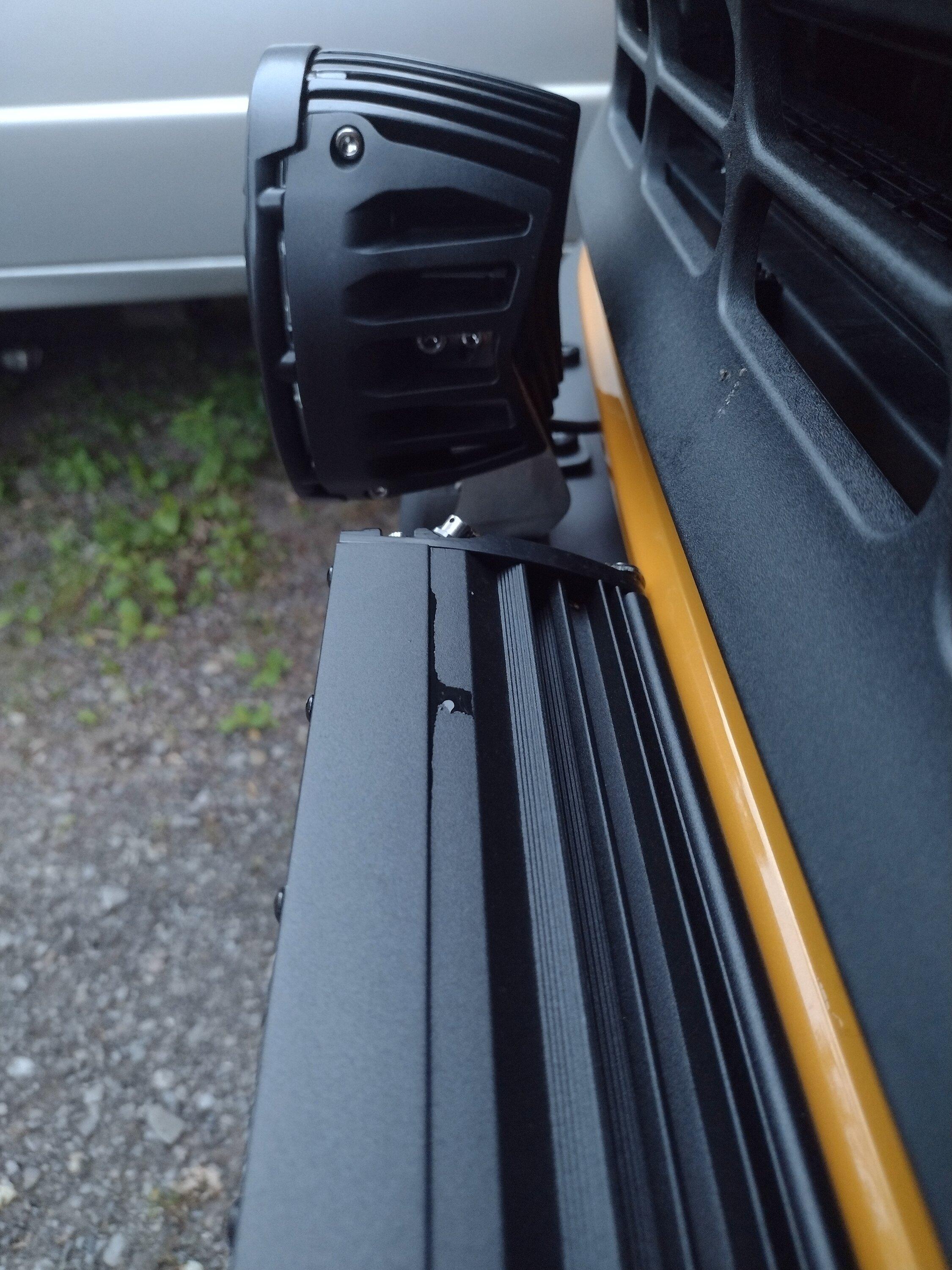 Ford Bronco Rigid 360 6 inch installed on Mod bumper IMG_20220816_201556969