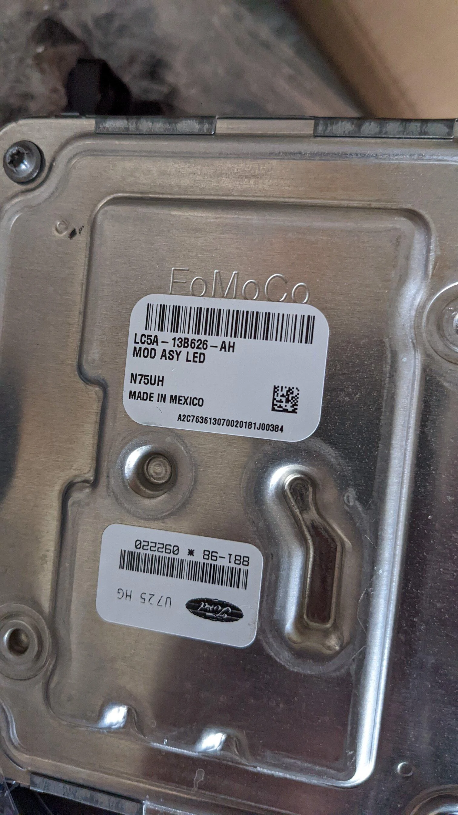 Ford Bronco Technical question about sig lighting install on Big Bend passenger side OEM headlight module (1)