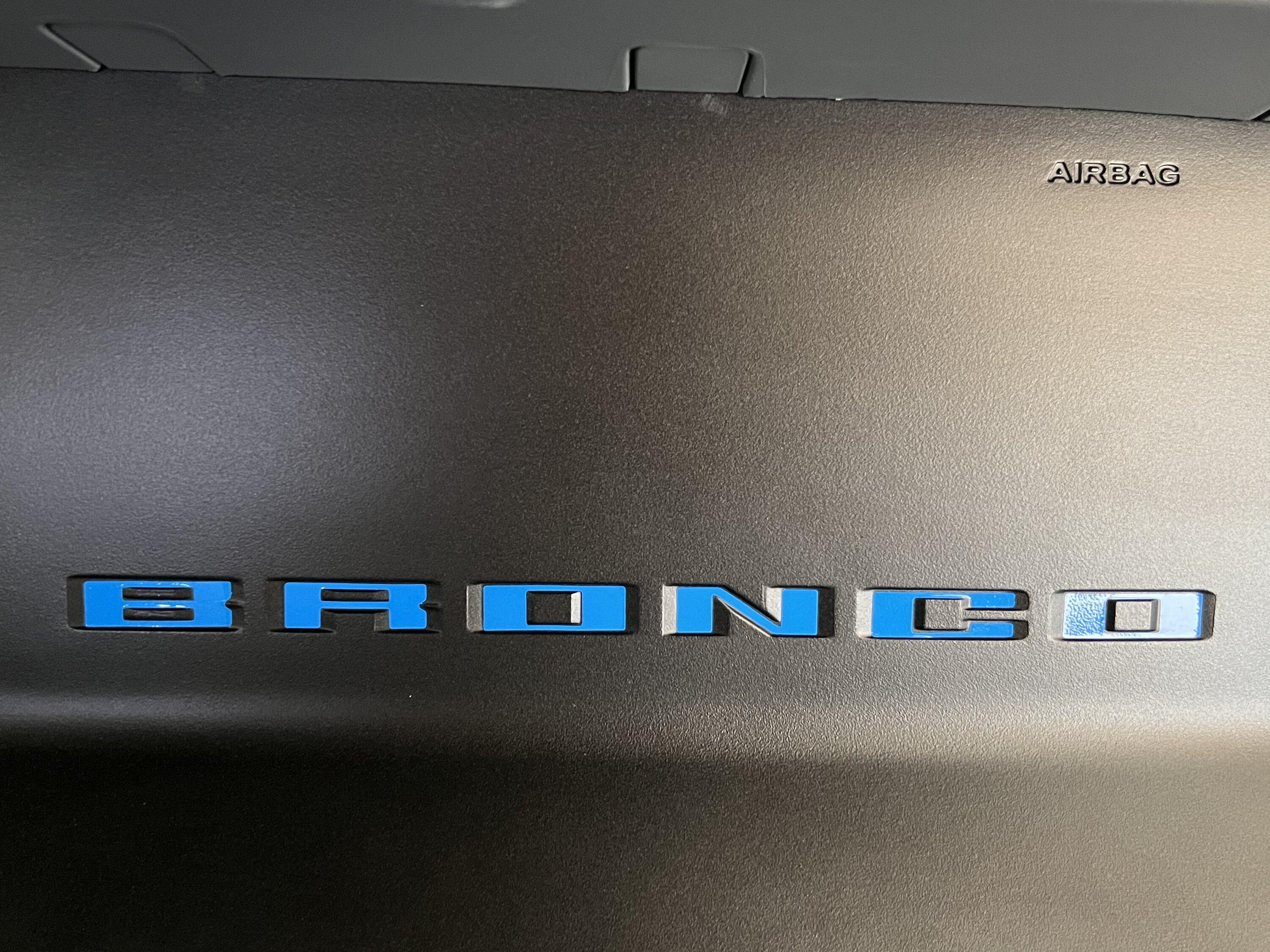 Ford Bronco Vinyl dash inlays. BF7F84ED-B115-4A24-8CD9-9BDA0CD18762