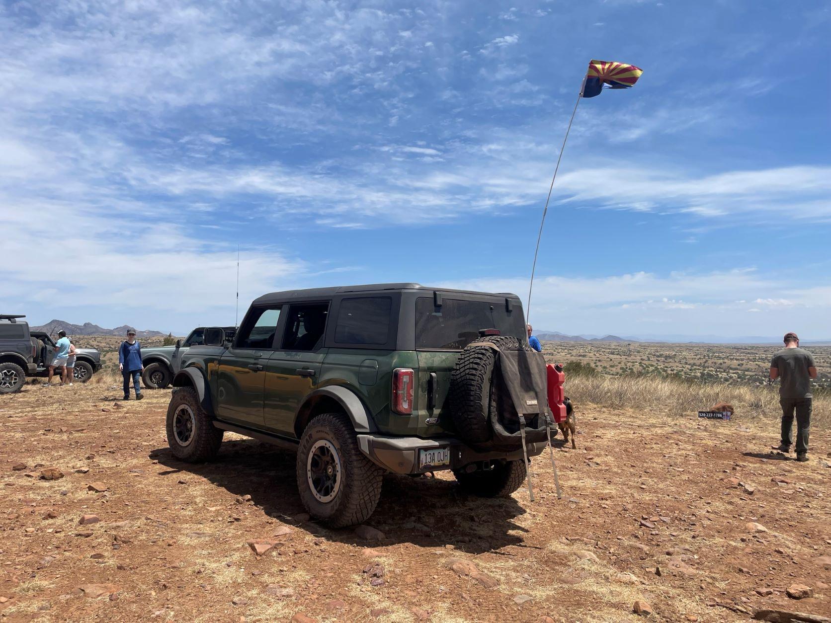Ford Bronco 🔨HAMMER BUILT BRONCO MODULAR TAILGATE SUPPORT SYSTEM🔨 flag bronco