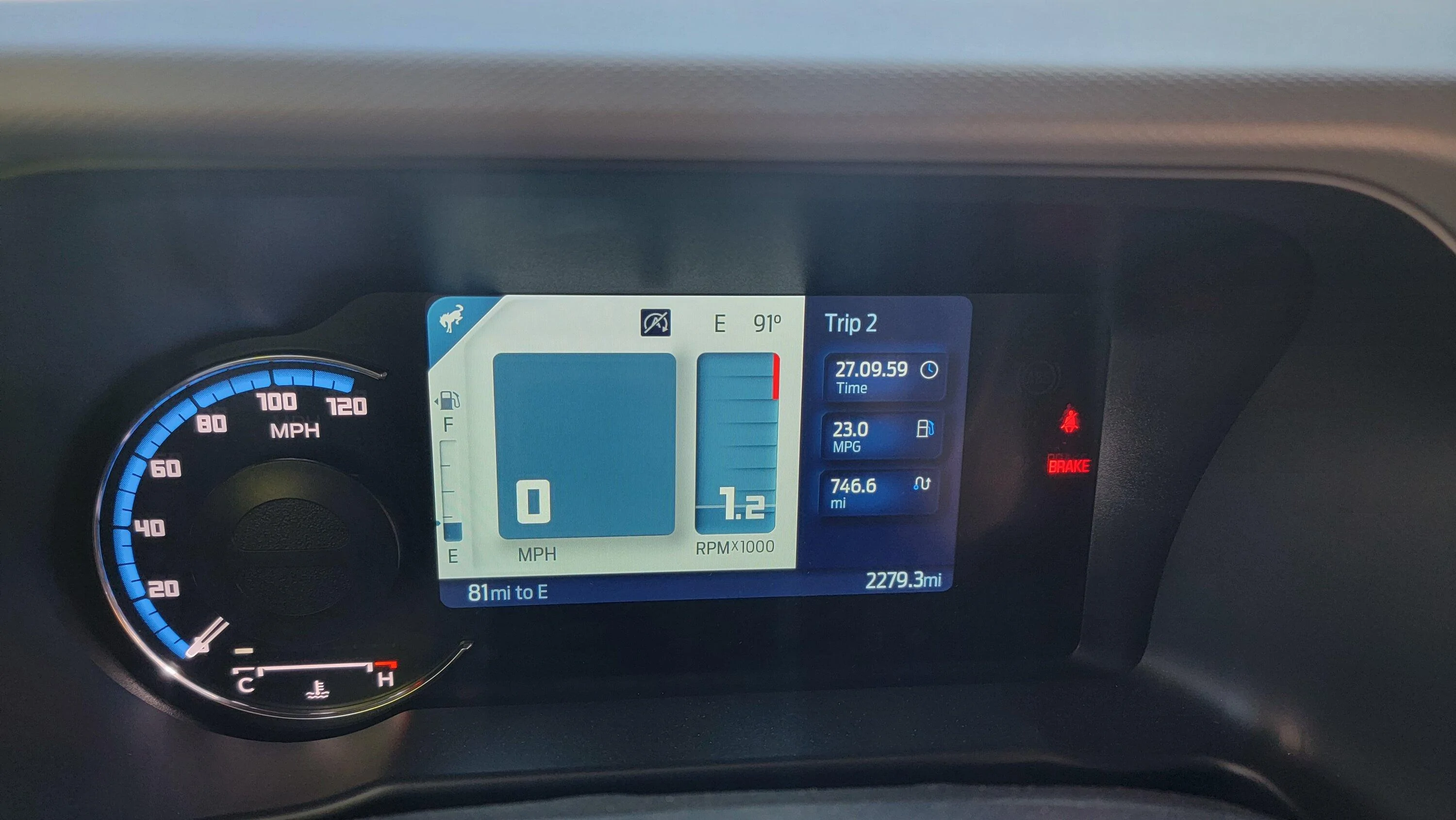 Ford Bronco Using Premium Fuel 2.3L 20220819_123324