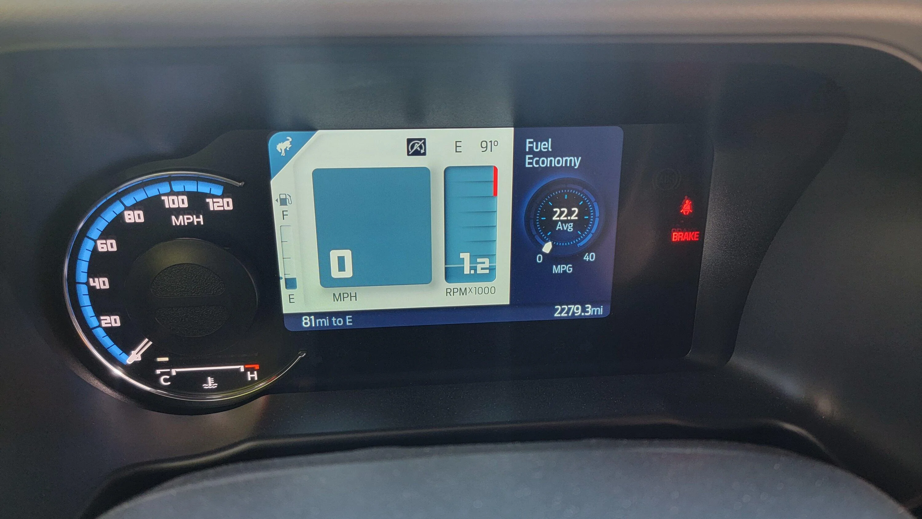 Ford Bronco Using Premium Fuel 2.3L 20220819_123311