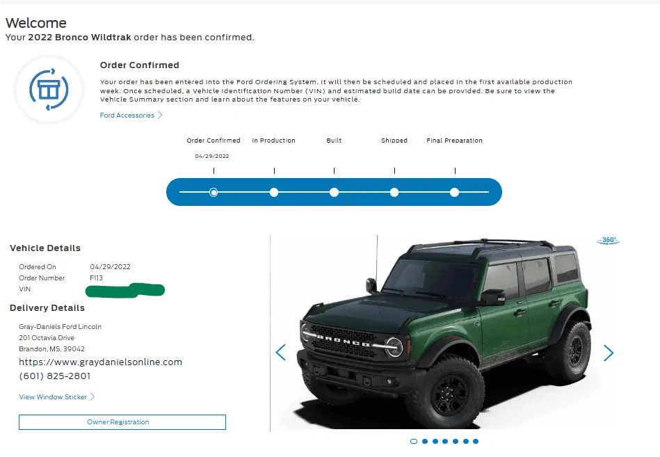 Ford Bronco ERUPTION GREEN Bronco Club 1660929748910
