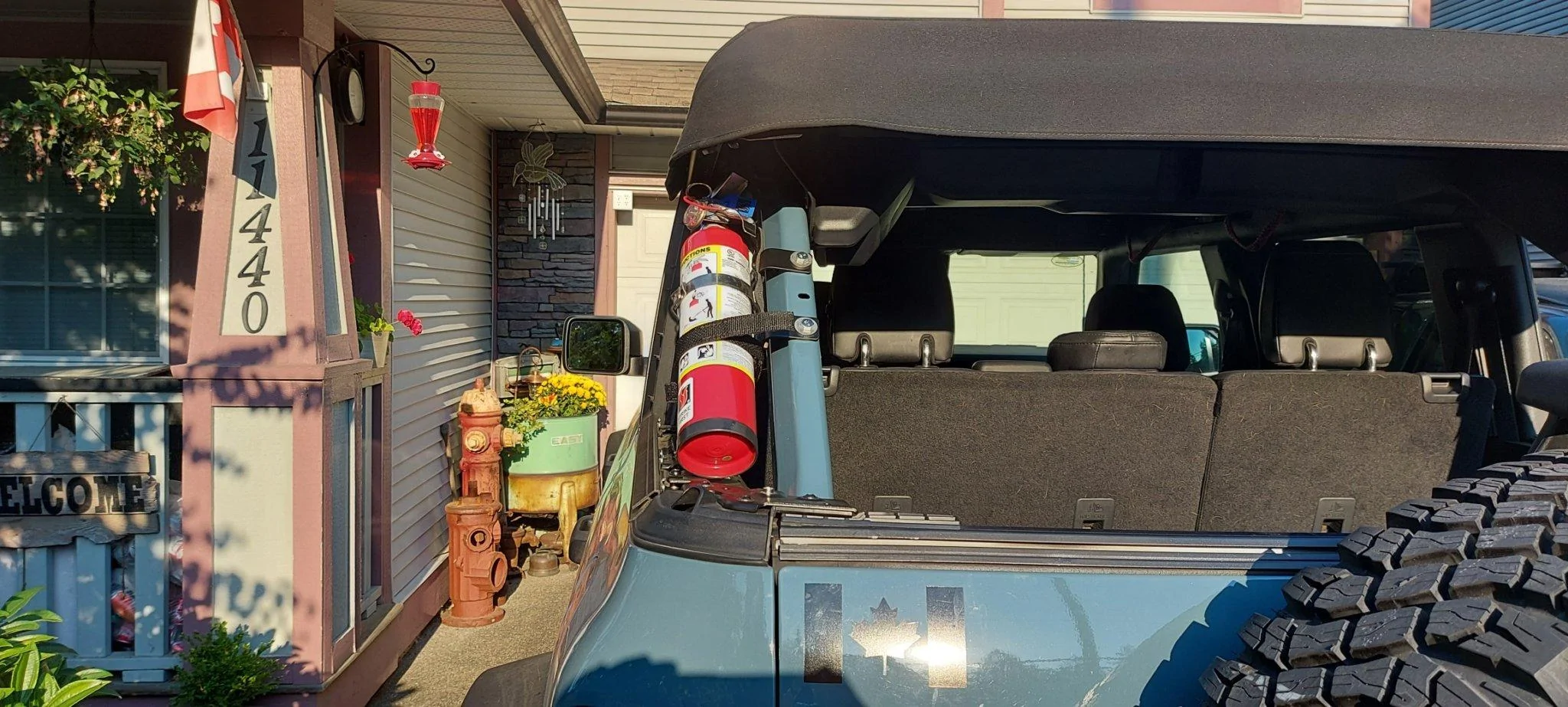 Ford Bronco Fire Extinguisher Mounted Pics - Post Em! 20220819_181842