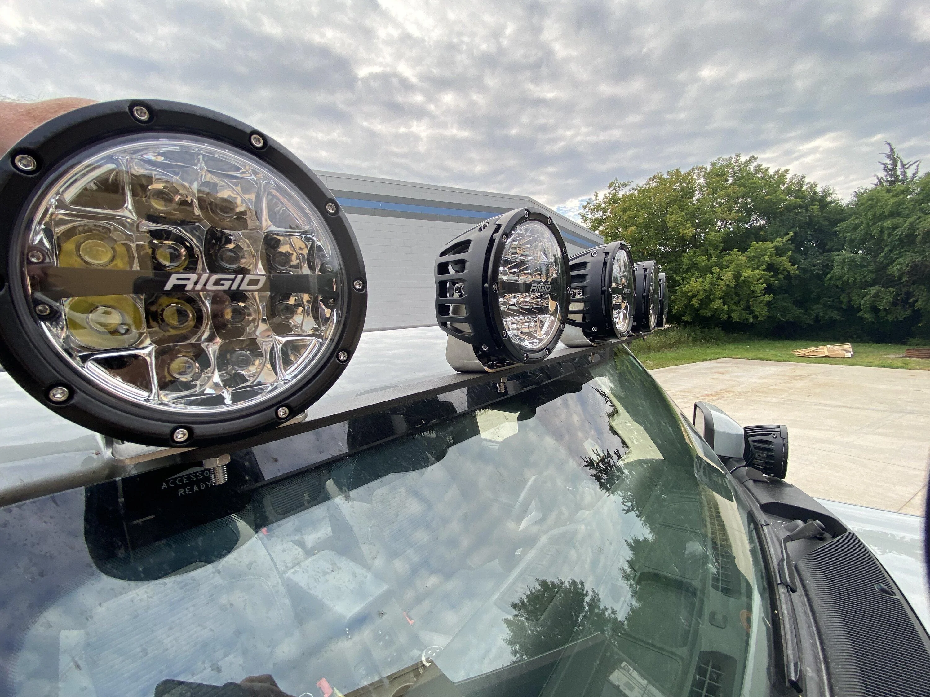 Ford Bronco Windshield Lightbar Mount from GOAT Fabrication IMG_1434