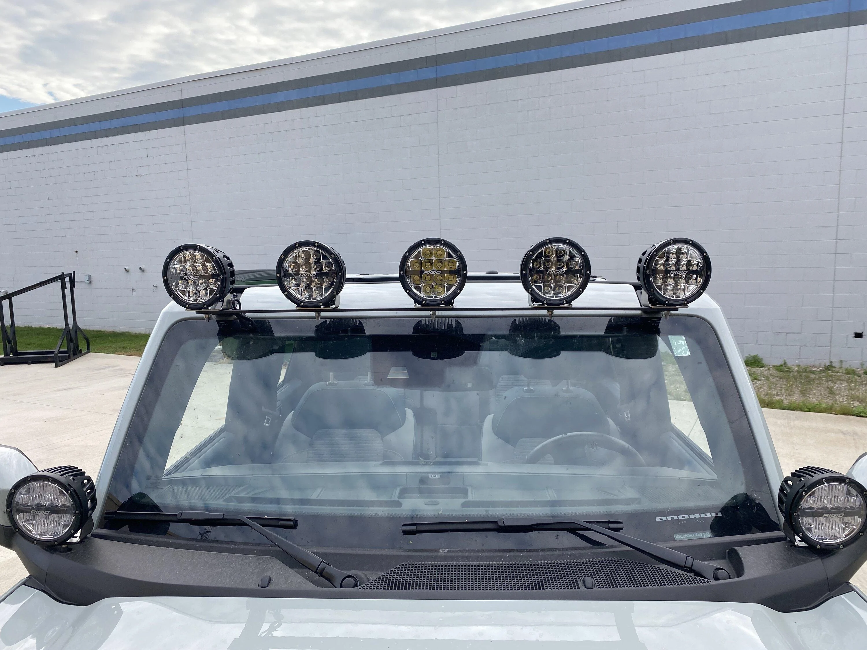 Ford Bronco Windshield Lightbar Mount from GOAT Fabrication IMG_1444