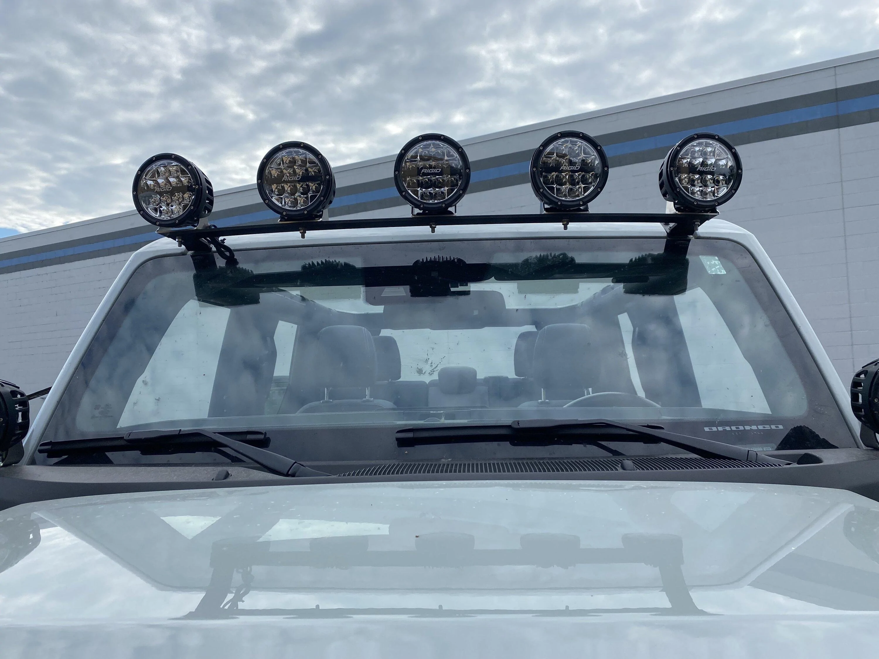 Ford Bronco Windshield Lightbar Mount from GOAT Fabrication IMG_1445