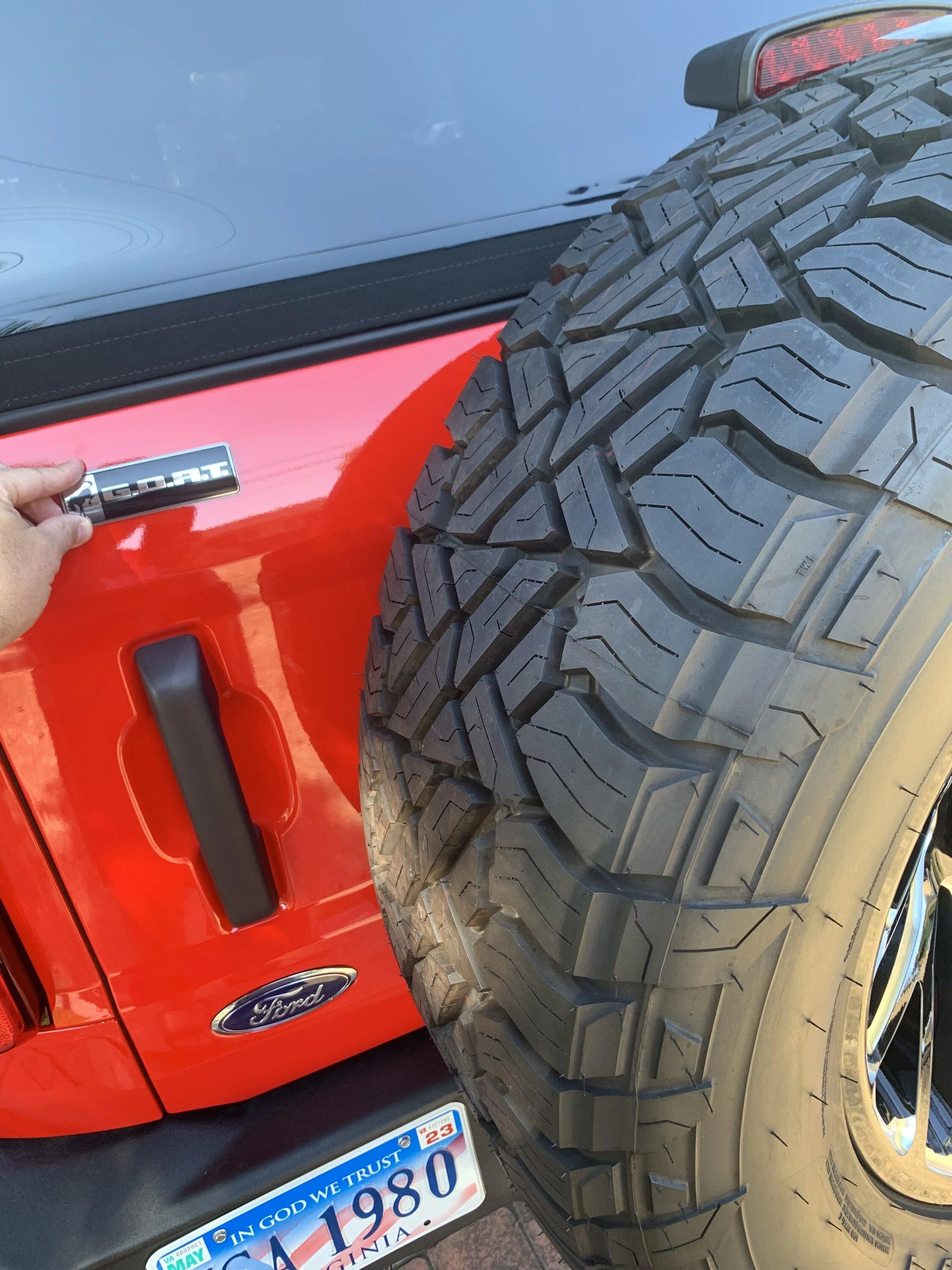 Ford Bronco GOAT Badge / Decal (M-1447-GOAT) - First real life look 9B549345-968D-464B-AD61-078730D6582B