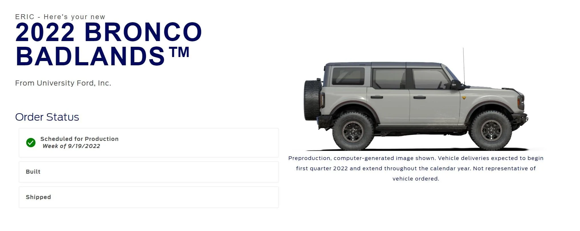 Ford Bronco 9/19/22 Build Week  캡처 2022-08-21 121627