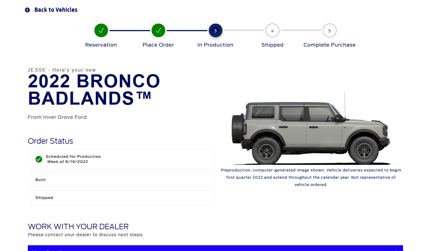 Ford Bronco 9/19/22 Build Week 1661137077856