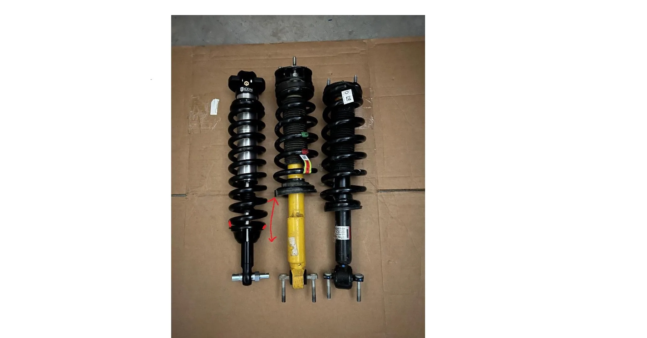 Ford Bronco ICON Complete Coilover Suspension Systems (Stages 3 through 8) spring differenc