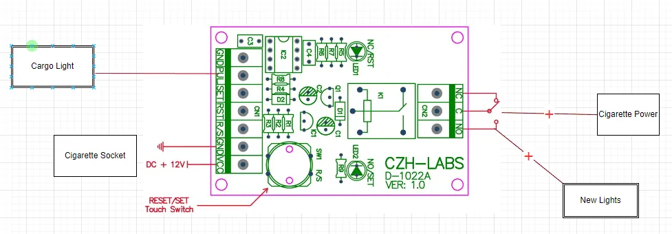 Ford Bronco Additional dome lighting, Jim style PWM Dome Diagram2