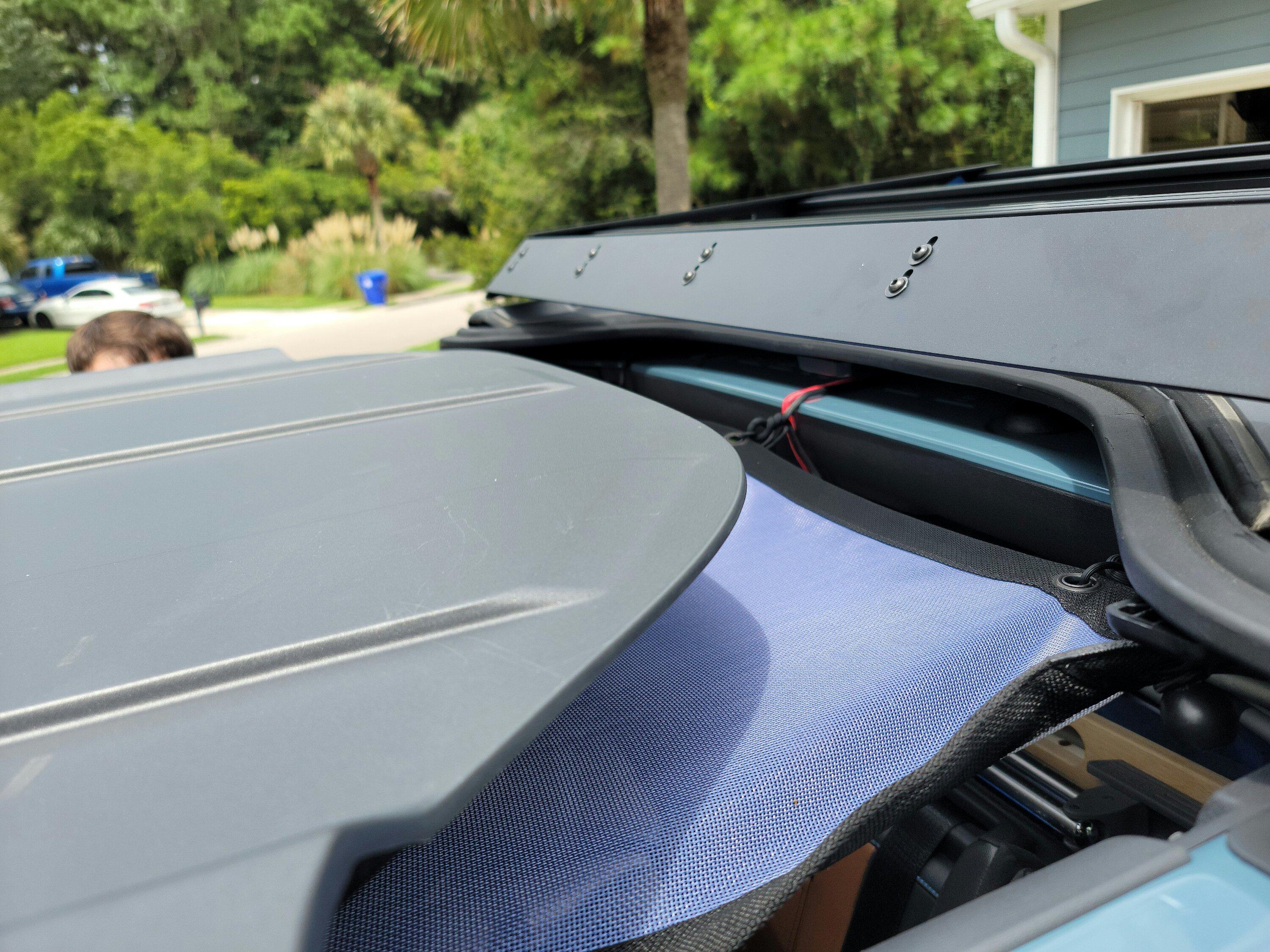 Ford Bronco Installed TrailRax "Half-Rack" on OBX 20220822_135103
