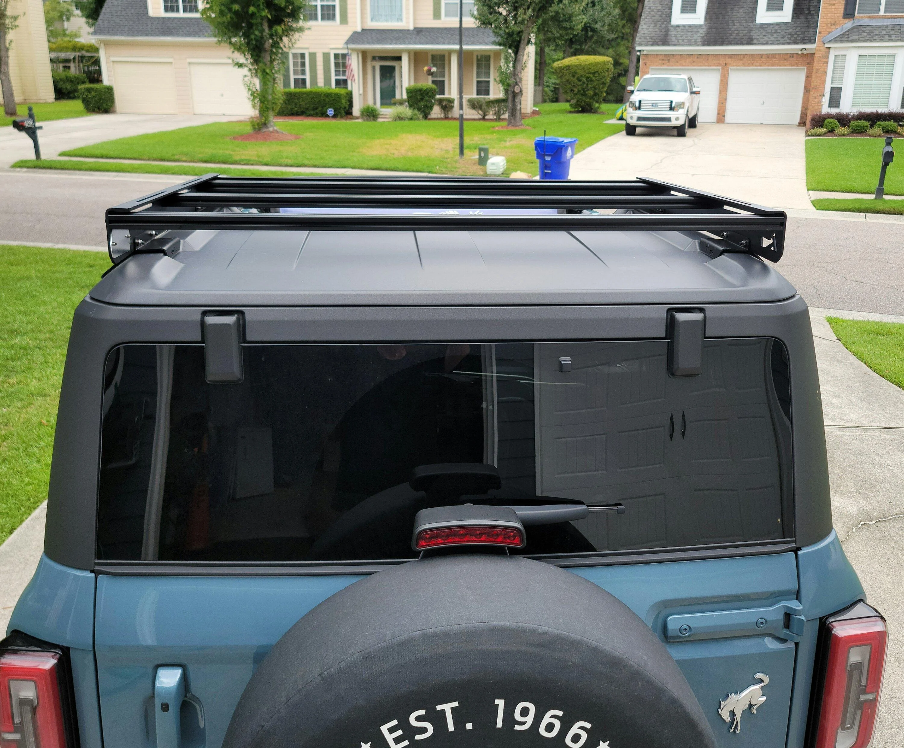 Ford Bronco Installed TrailRax "Half-Rack" on OBX 20220822_140520