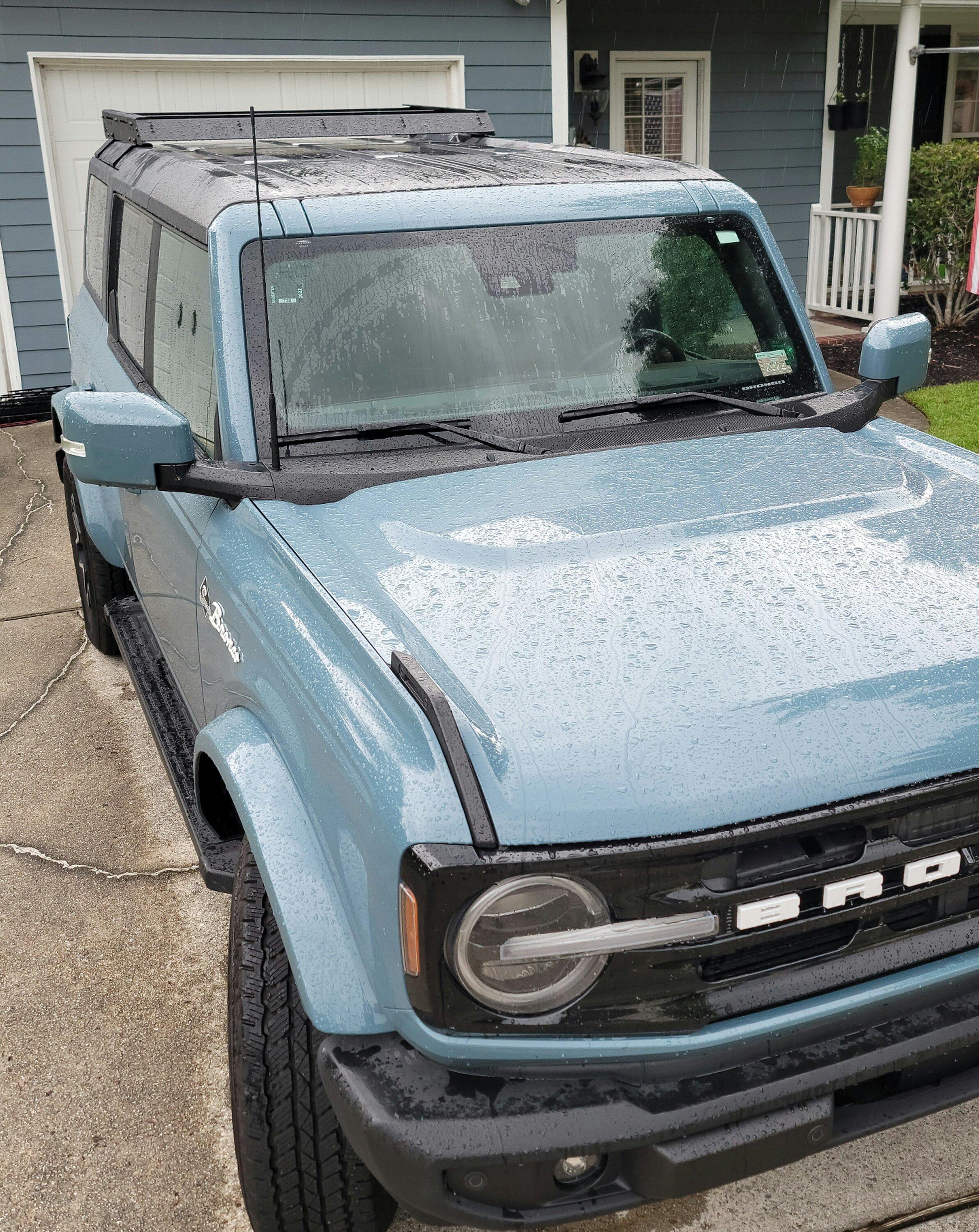 Ford Bronco Installed TrailRax "Half-Rack" on OBX 20220822_142454