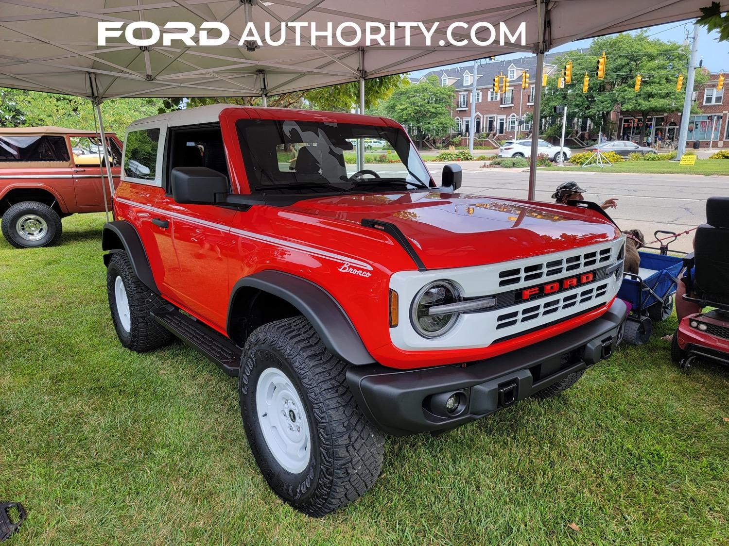 Ford Bronco More Yellowstone & Race Red Heritage Bronco photos from Woodward ce-red-2022-woodward-dream-cruise-exterior-002-