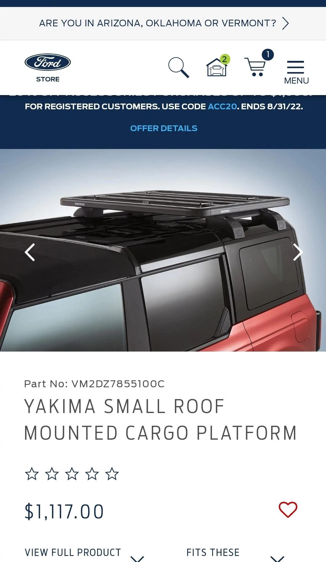 Ford Bronco Installed TrailRax "Half-Rack" on OBX SmartSelect_20220823-153716_Chrom