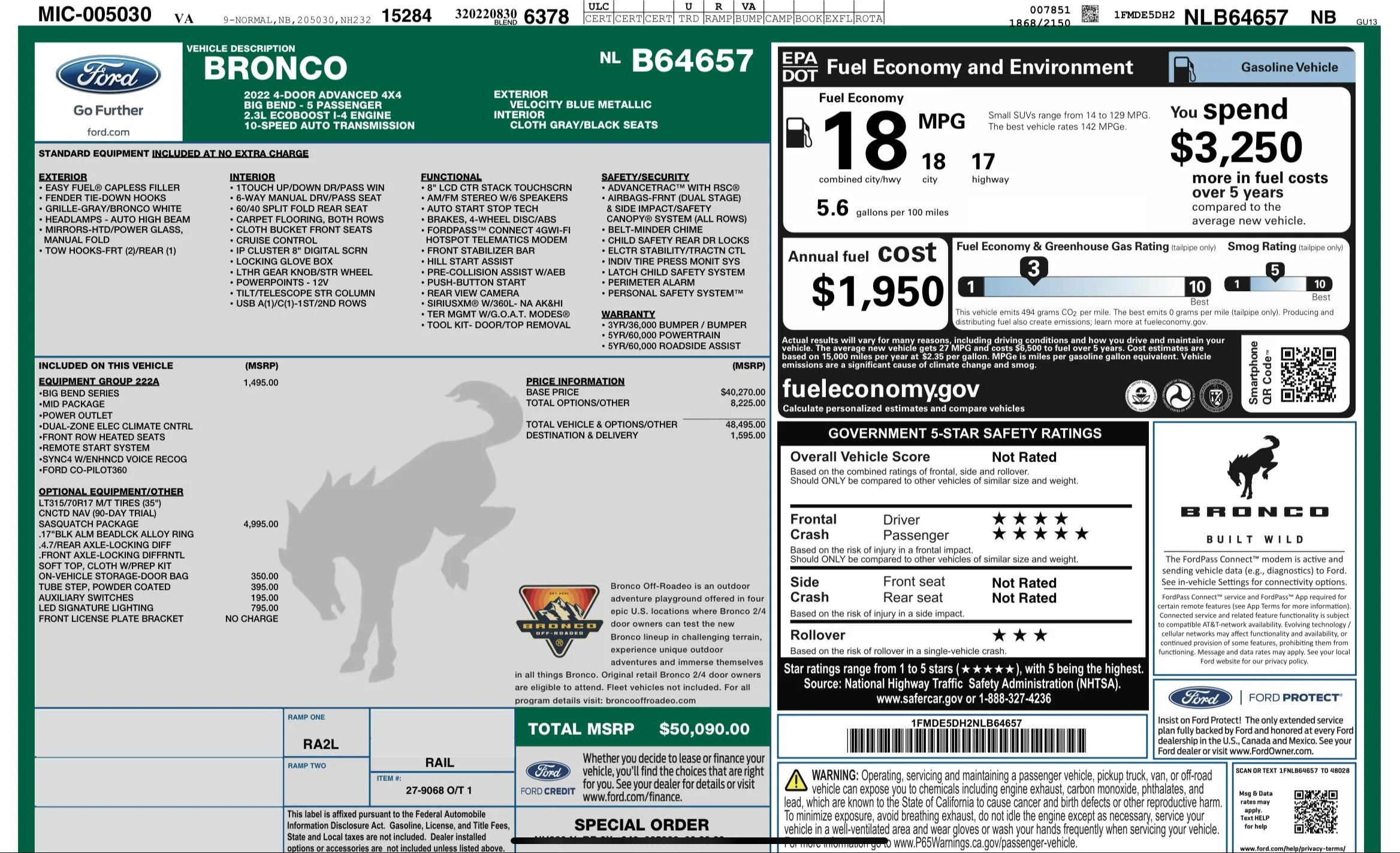 Ford Bronco 8/29/2022 Build Week Group FADE48DD-2CBA-4A7F-931A-A7D4EBA06F1B
