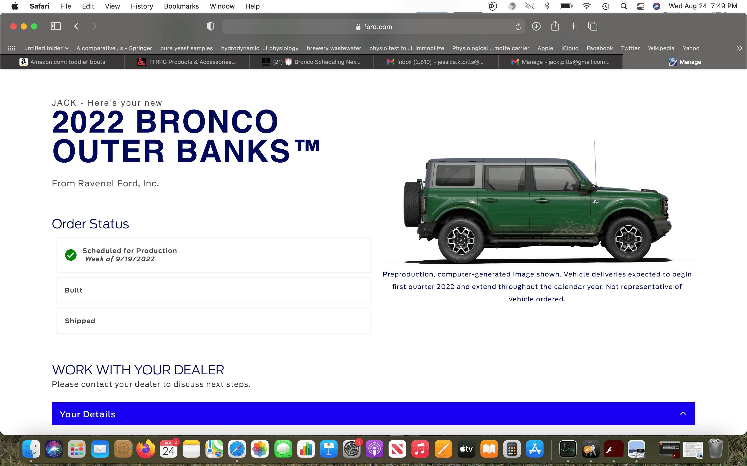 Ford Bronco 9/19/22 Build Week Screen Shot 2022-08-24 at 7.49.25 PM