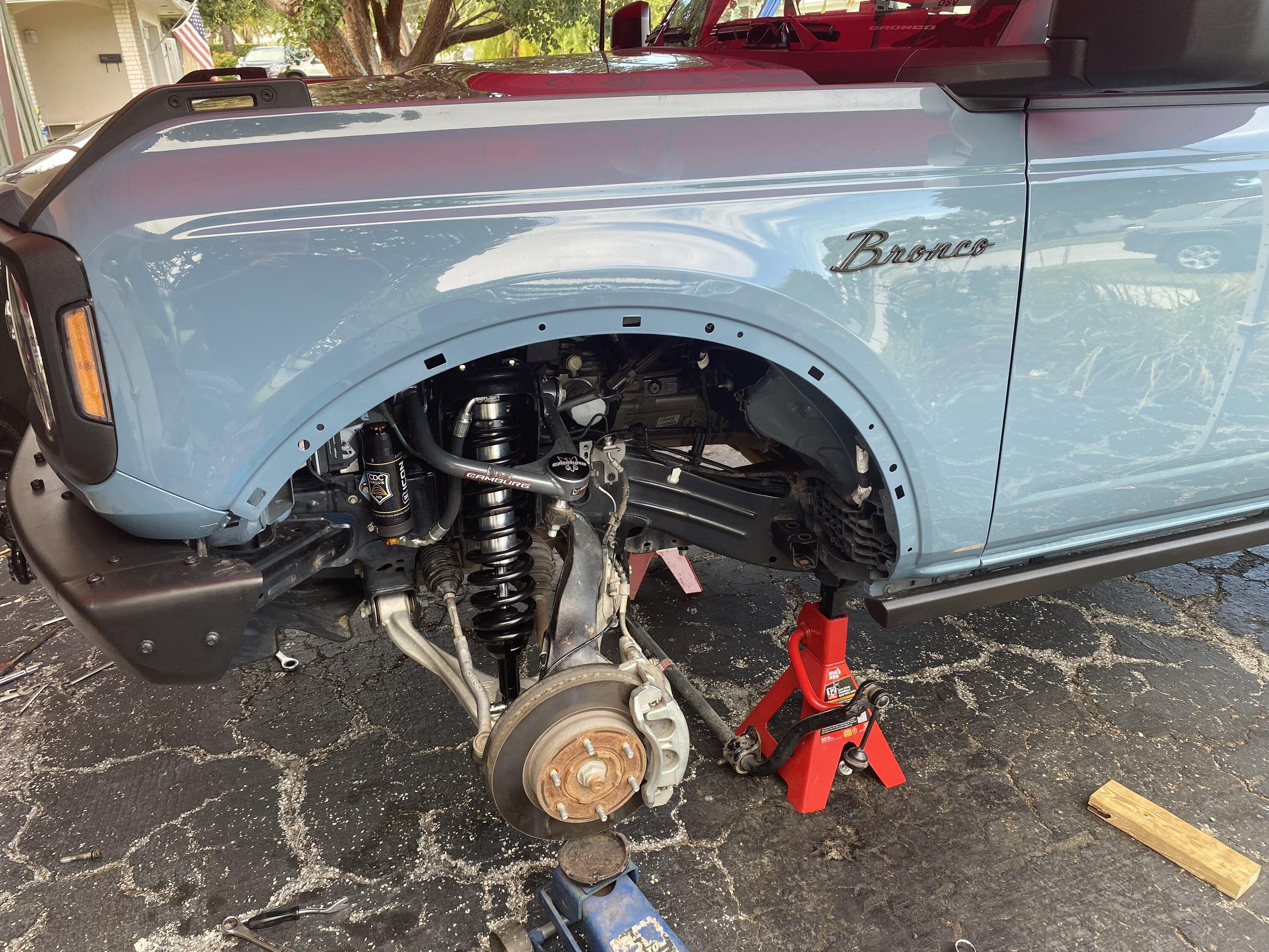 Ford Bronco Icon 2.5 adjustable coilover install (Self Squatch) 046B4B06-1E5F-4389-A6DC-05F95625DDD1