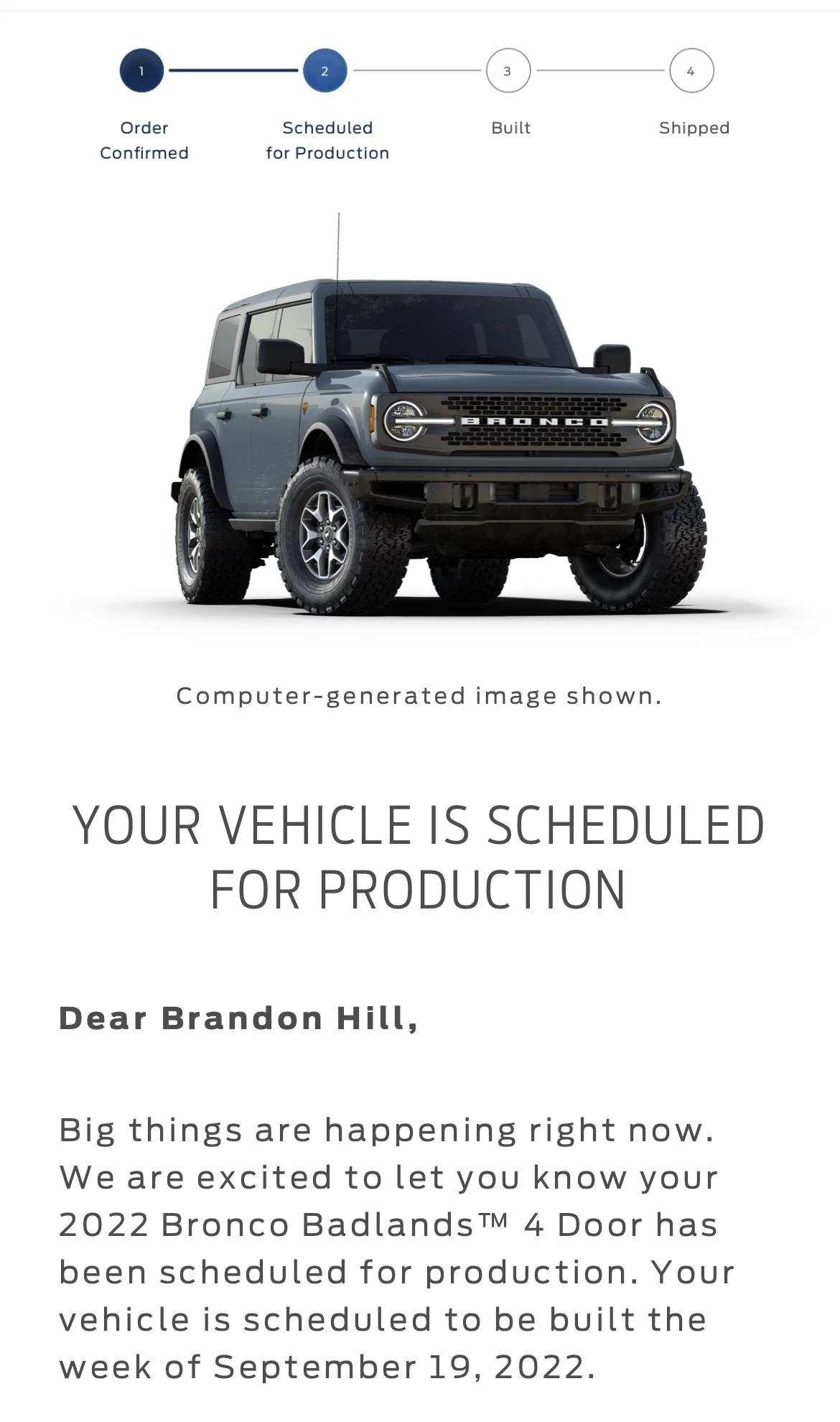 Ford Bronco 9/19/22 Build Week 88CDDB42-7195-4F1C-9BBA-2C580BDB197B