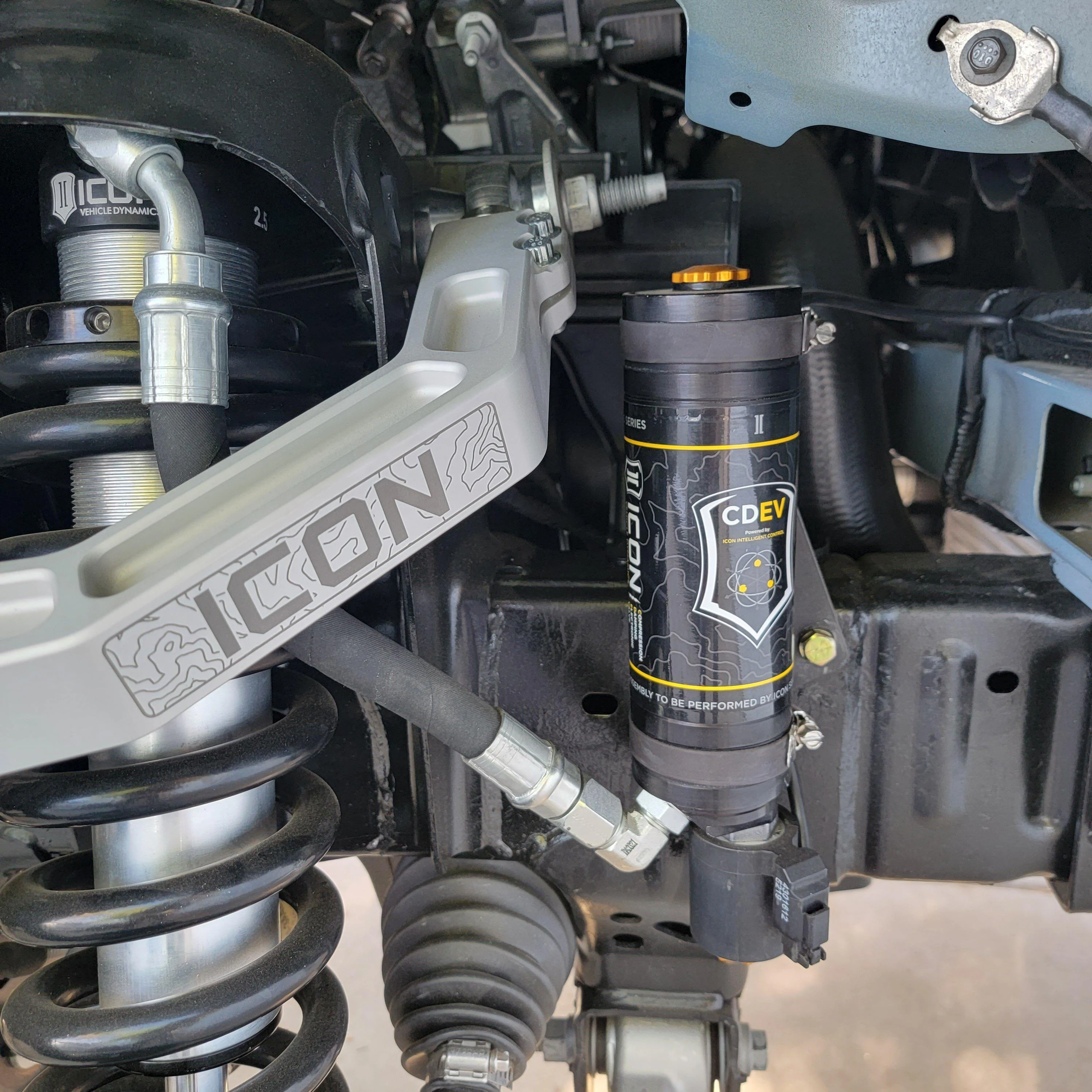 Ford Bronco Icon 2.5 adjustable coilover install (Self Squatch) ICON Front Passenger Res Pic