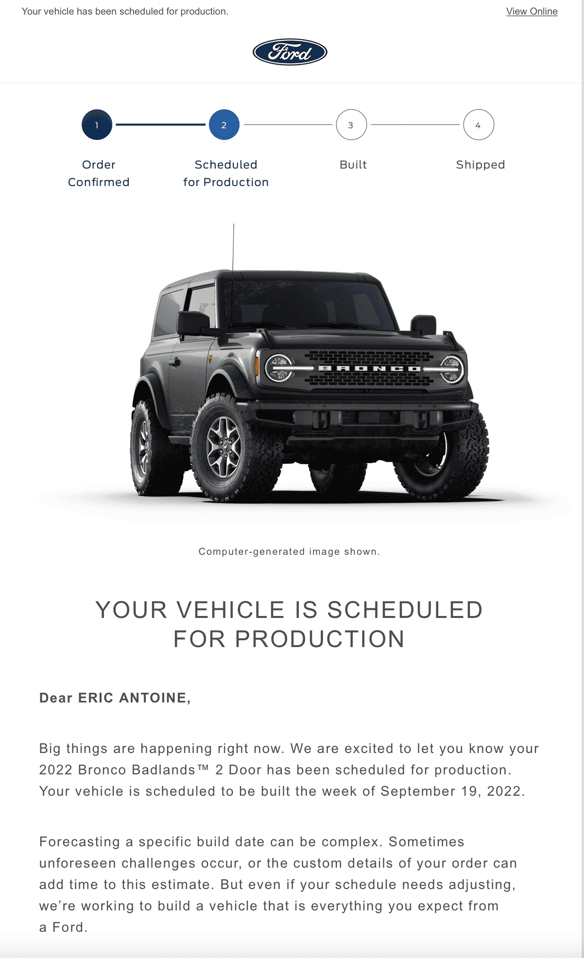 Ford Bronco 9/19/22 Build Week Screen Shot 2022-08-25 at 9.51.17 PM