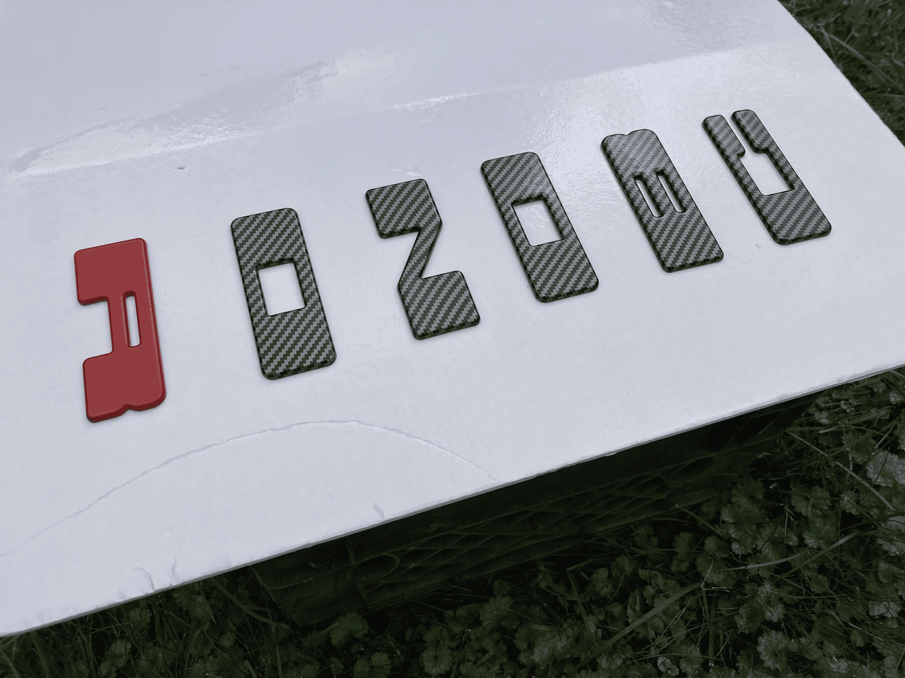 Ford Bronco Off-White Grille Letter Overlays tempImageKxAaNr