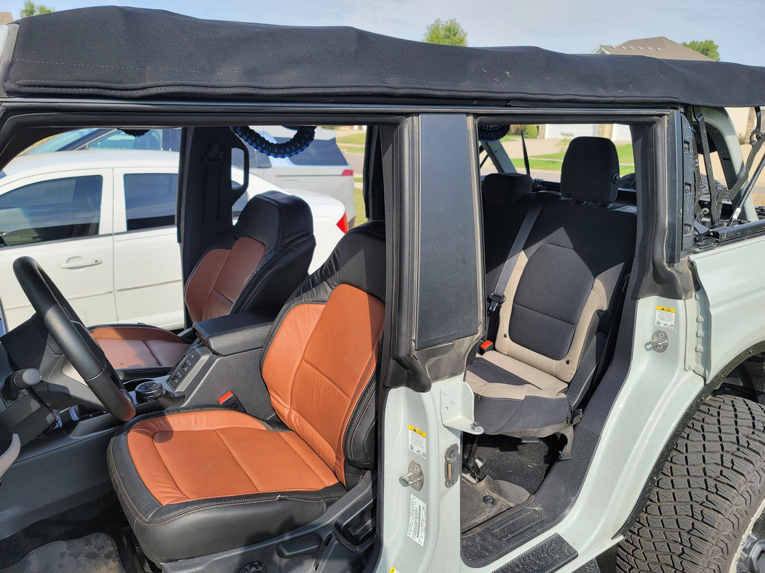 Ford Bronco DIY With Photos: Katzkin Leather Seats Install in Big Bend Bronco 20220827_102124